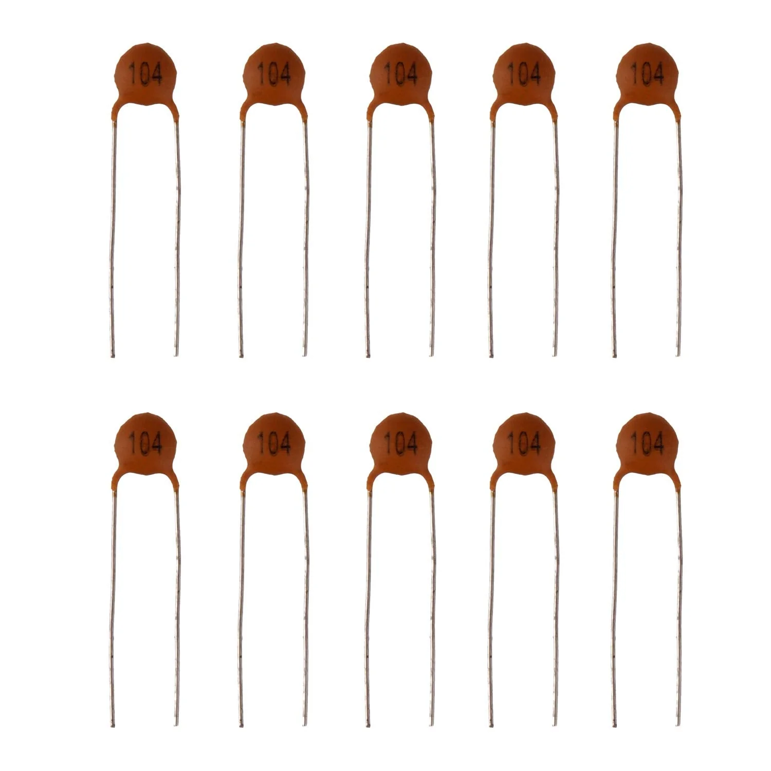 BOJACK 0.1uF 50V Ceramic Disc Capacitors 100nF Low Voltage Ceramic Capacitor with High Dielectric Constant (Pack of 50) - Image 2
