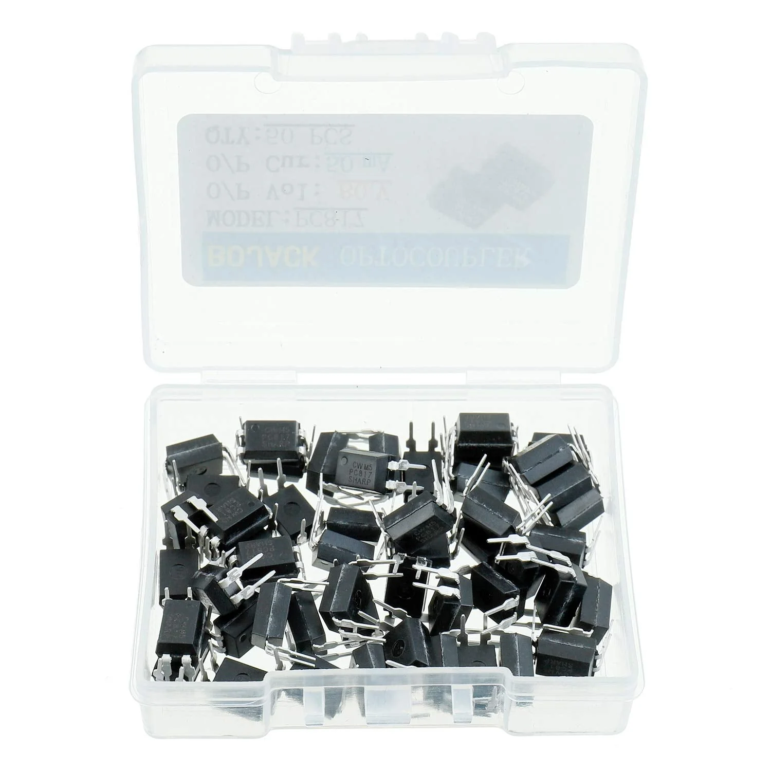 BOJACK PC817 Optocoupler DIP Installation PC817C 2.54mm Pitch 4 Pin DIP-4 (Pack of 50) - Image 2