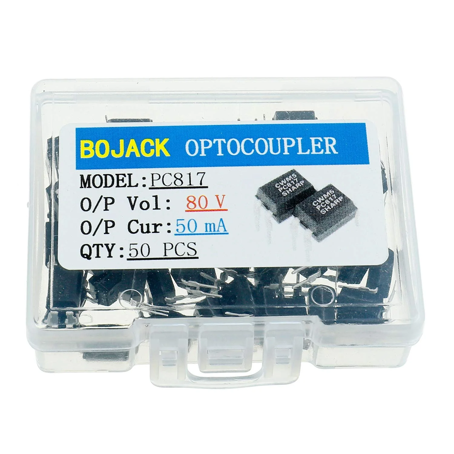 BOJACK PC817 Optocoupler DIP Installation PC817C 2.54mm Pitch 4 Pin DIP-4 (Pack of 50) - Image 3