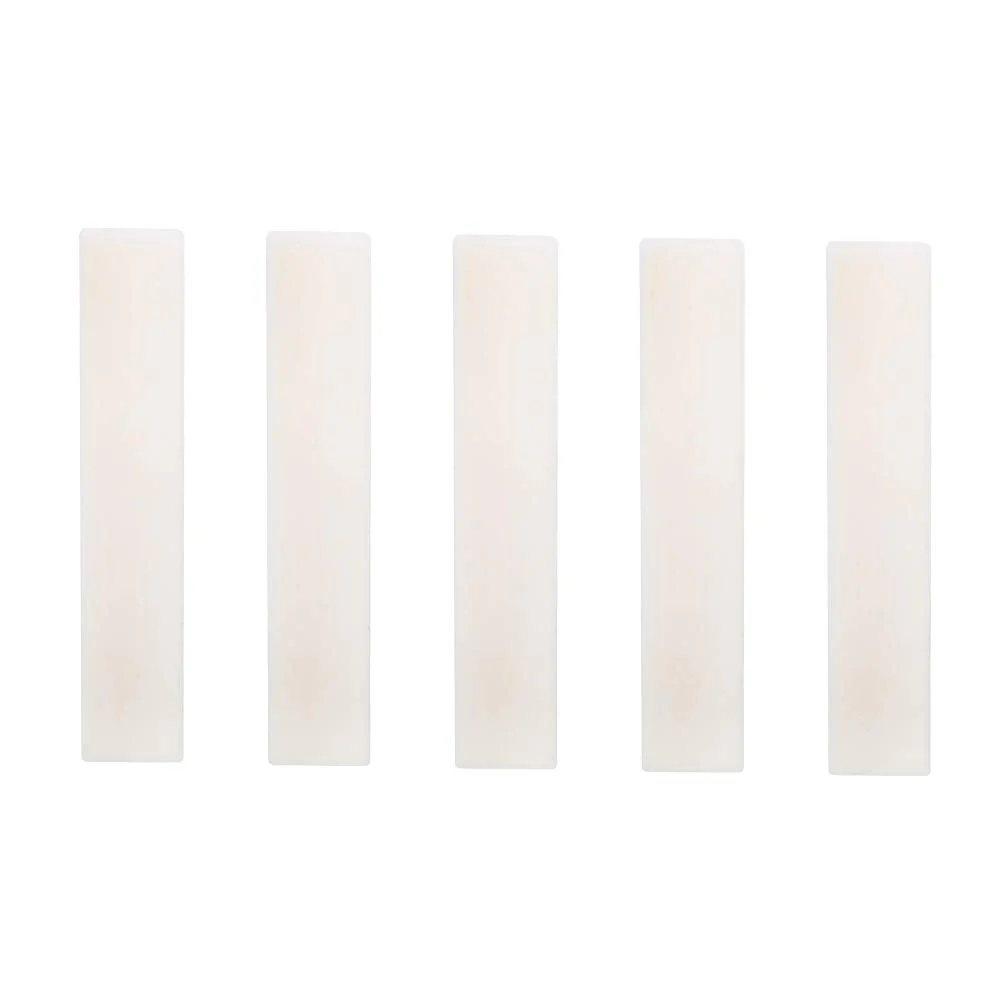 Bone Guitar Nuts Blank, DIY Blank Buffalo Bone Nut String Pillow for Classical Electric Acoustic Guitar Buffalo Bone Nut or Saddle Blank Replacement Part, 2 x 0.2 x 0.4in (5 Pcs) 5 Pcs - Image 6