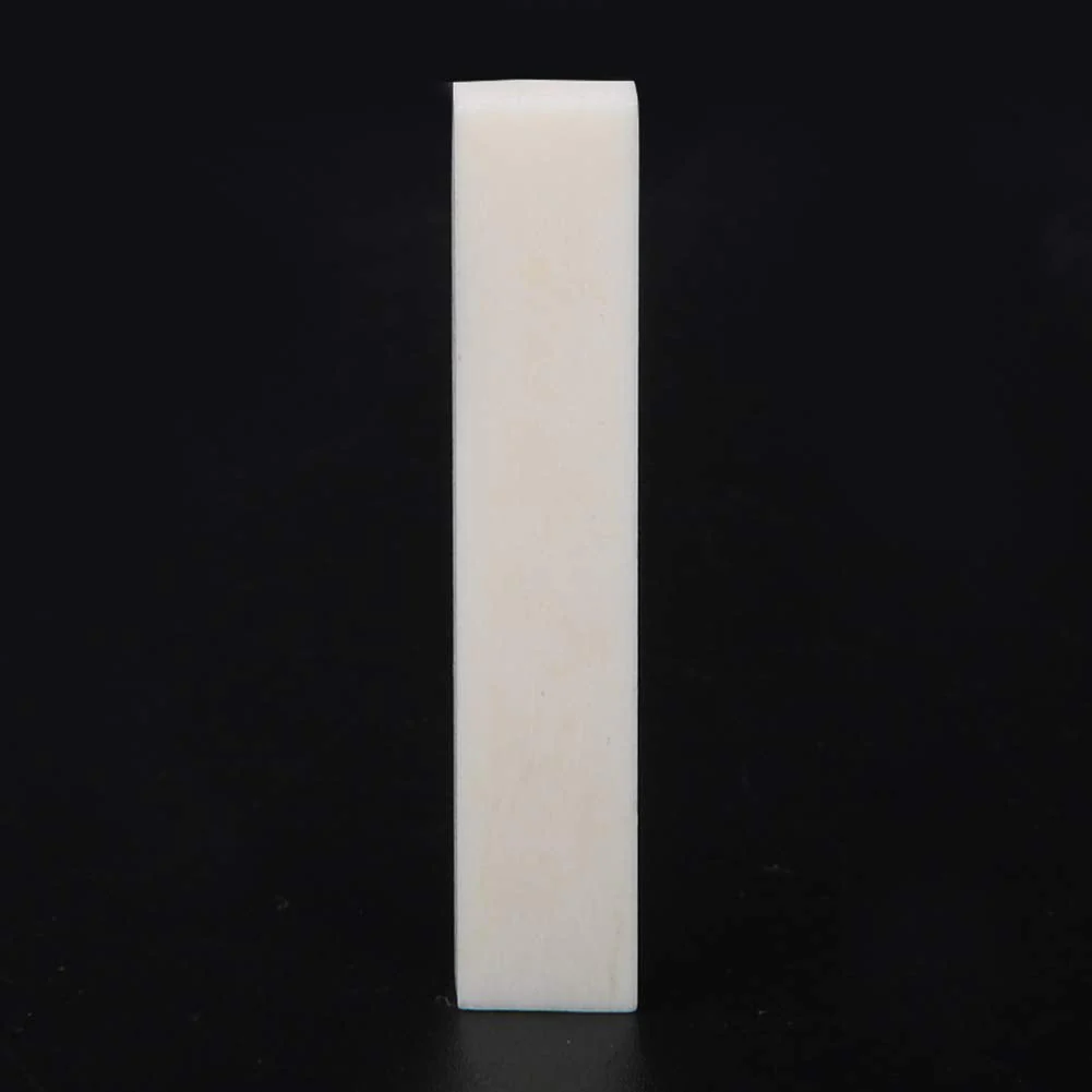 Bone Guitar Nuts Blank, DIY Blank Buffalo Bone Nut String Pillow for Classical Electric Acoustic Guitar Buffalo Bone Nut or Saddle Blank Replacement Part, 2 x 0.2 x 0.4in (5 Pcs) 5 Pcs - Image 8