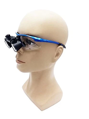 BoNew 2.5x420mm Portable Surgical Binoculars Magnifier Optical Glass + 3W LED Headlight Blue - Image 2