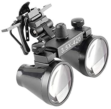 BONEW Surgical Magnifying Glass Magnifier Magnifier 3.5X Binoculars Clip for All Glasses with Storage Box - Image 3