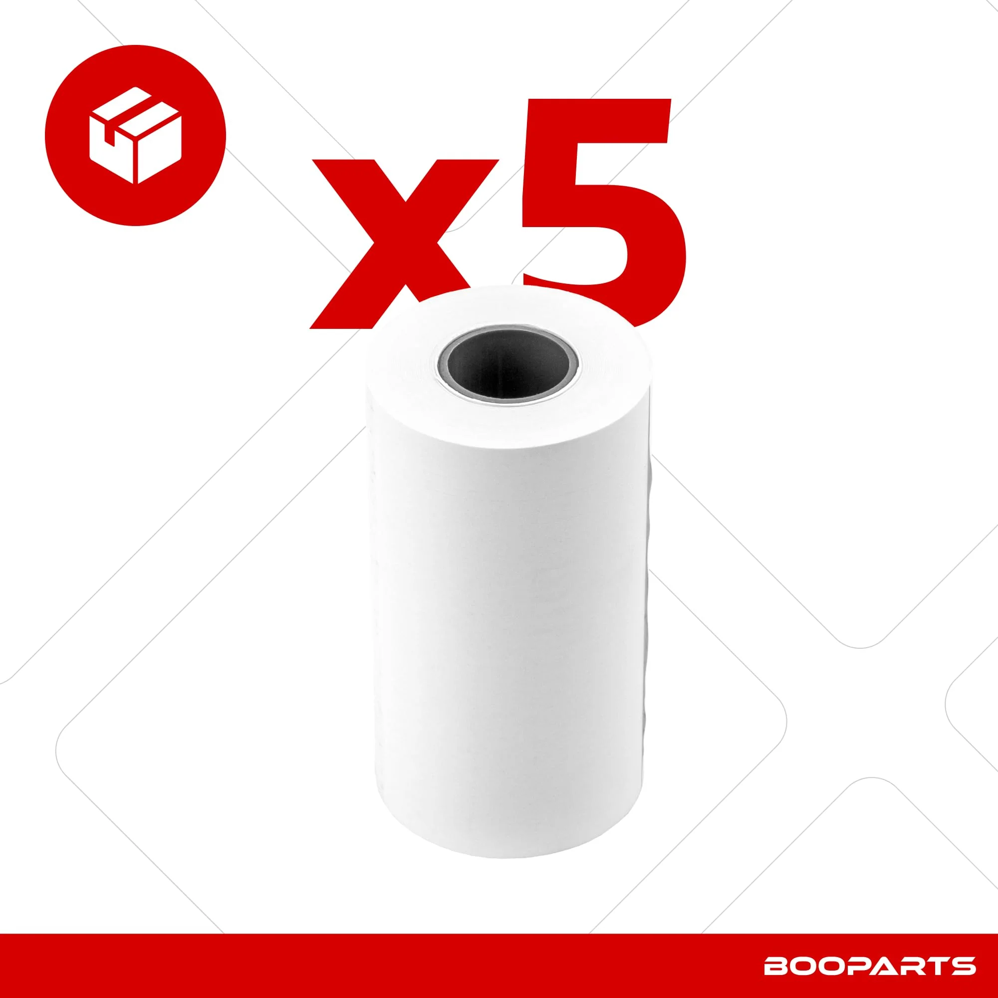 BOOPARTS - 5 x Thermal Paper Roll Compatible TESTO 0554 0568 for Testo 0554 0549-0572 0576-0554 0620 and 0554 0621 - Thermal Paper Replacement for Printer - Image 3
