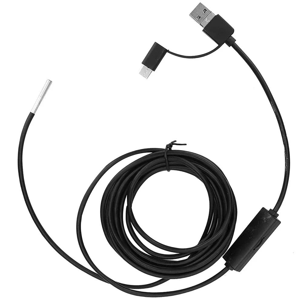 BOROCO 720p HD Endoscope Camera with Light, Waterproof Endoscope Camera Type-C USB Mobile Phone, Lens High Definition for Smartphone Tablet Device (5 m Snake Cable) - Image 4