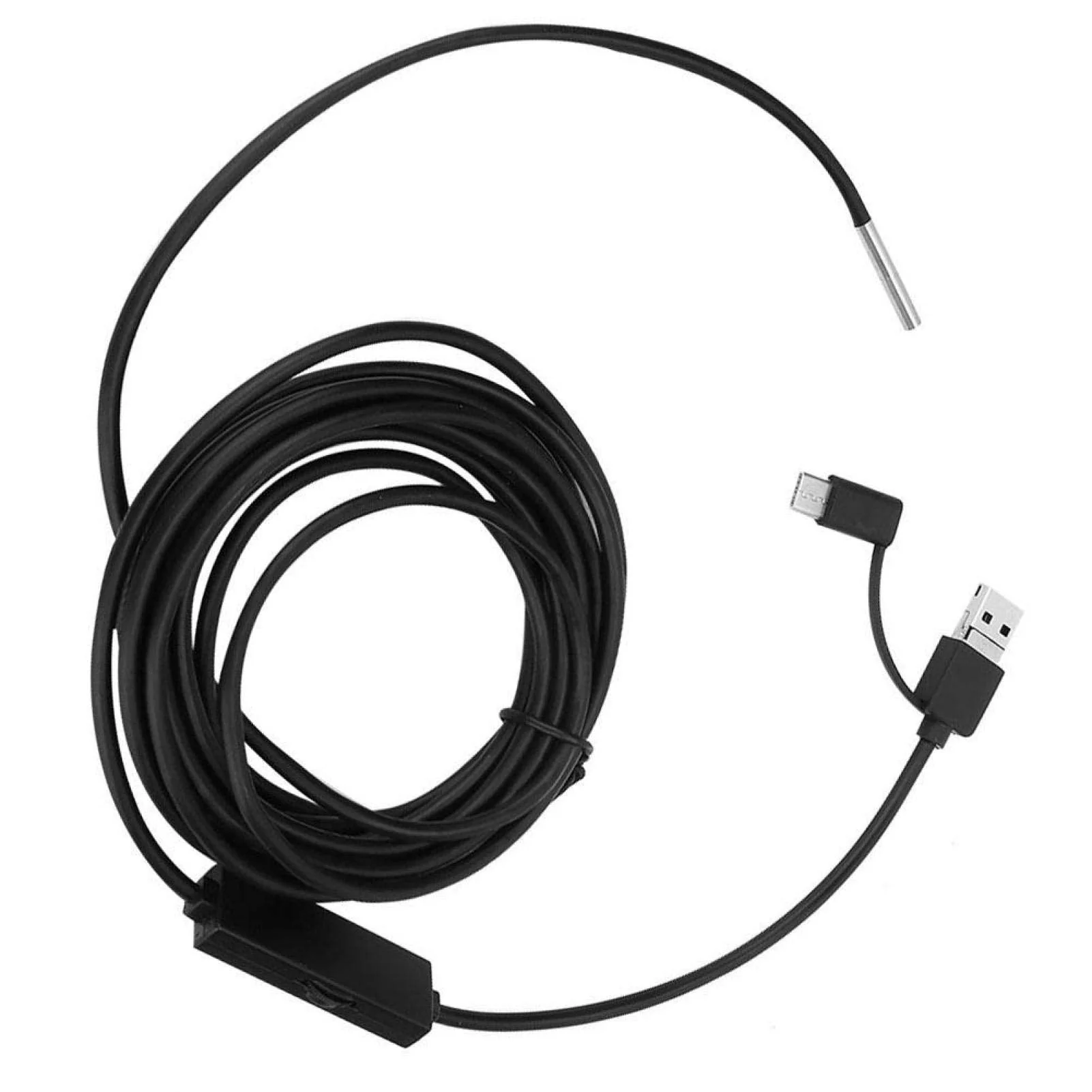 BOROCO 720p HD Endoscope Camera with Light, Waterproof Endoscope Camera Type-C USB Mobile Phone, Lens High Definition for Smartphone Tablet Device (5 m Snake Cable) - Image 5