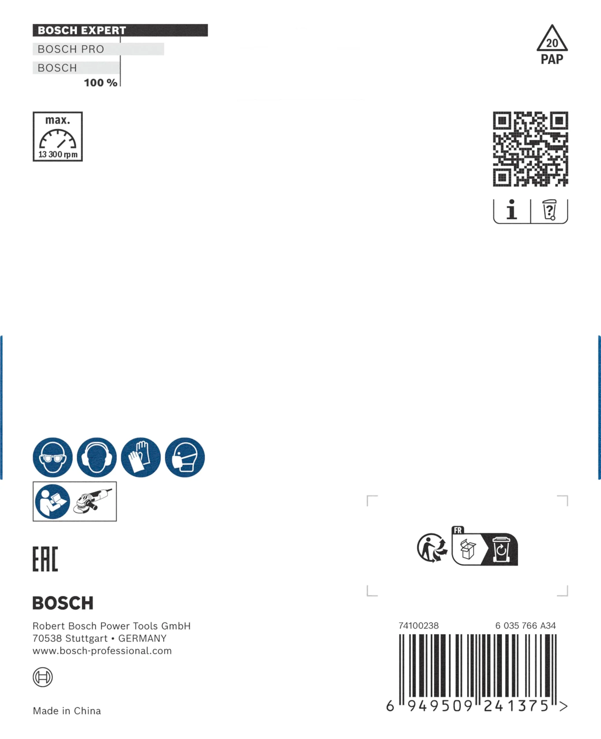 Bosch 1x Expert Multi Material Carbide Grinding Head Coarse (for Paint on Wood, Hardwood, Ø 115 mm, Coarse, Professional Accessory Small Angle Grinder) - Image 4