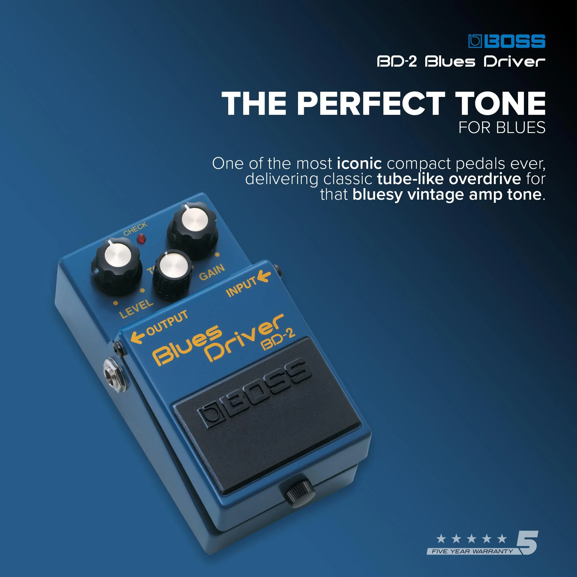 Boss BD-2 Blues Driver Guitar Effects Pedal Standard - Image 2