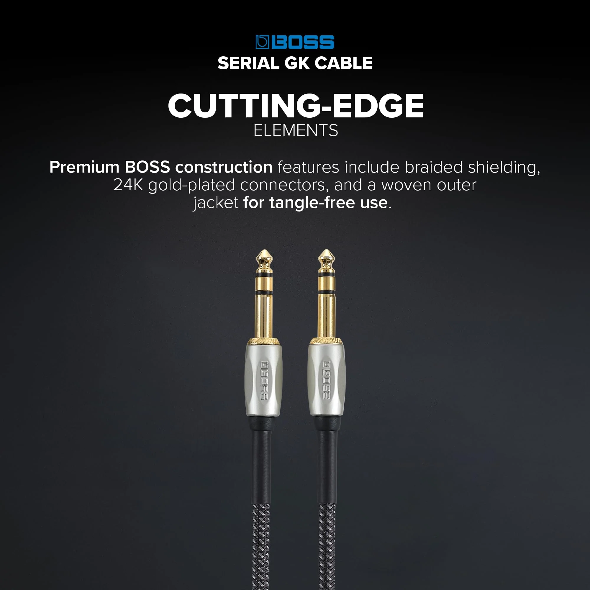 BOSS BGK-3 | 3ft/1m High-Performance Digital Cable Guitar Synthesizer Products | Compatible with GM-800, GK-5, GK-5B, GKC-AD & GKC-DA - Image 4