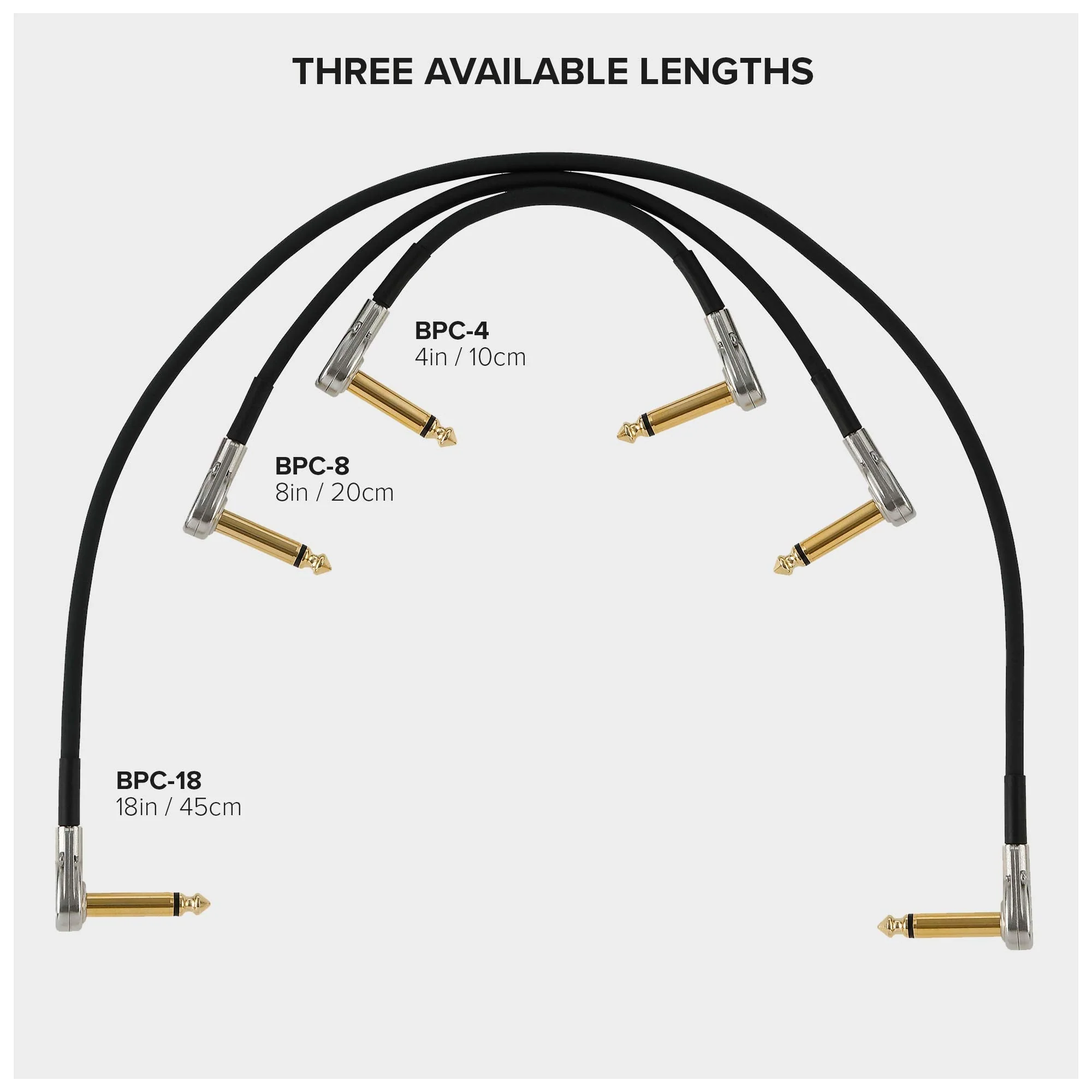 BOSS Bpc-8 – 8In/20Cm Length – Space-Saving Pedal Patch Cable with Slimline Pancake Plugs for Pedalboards - Image 3