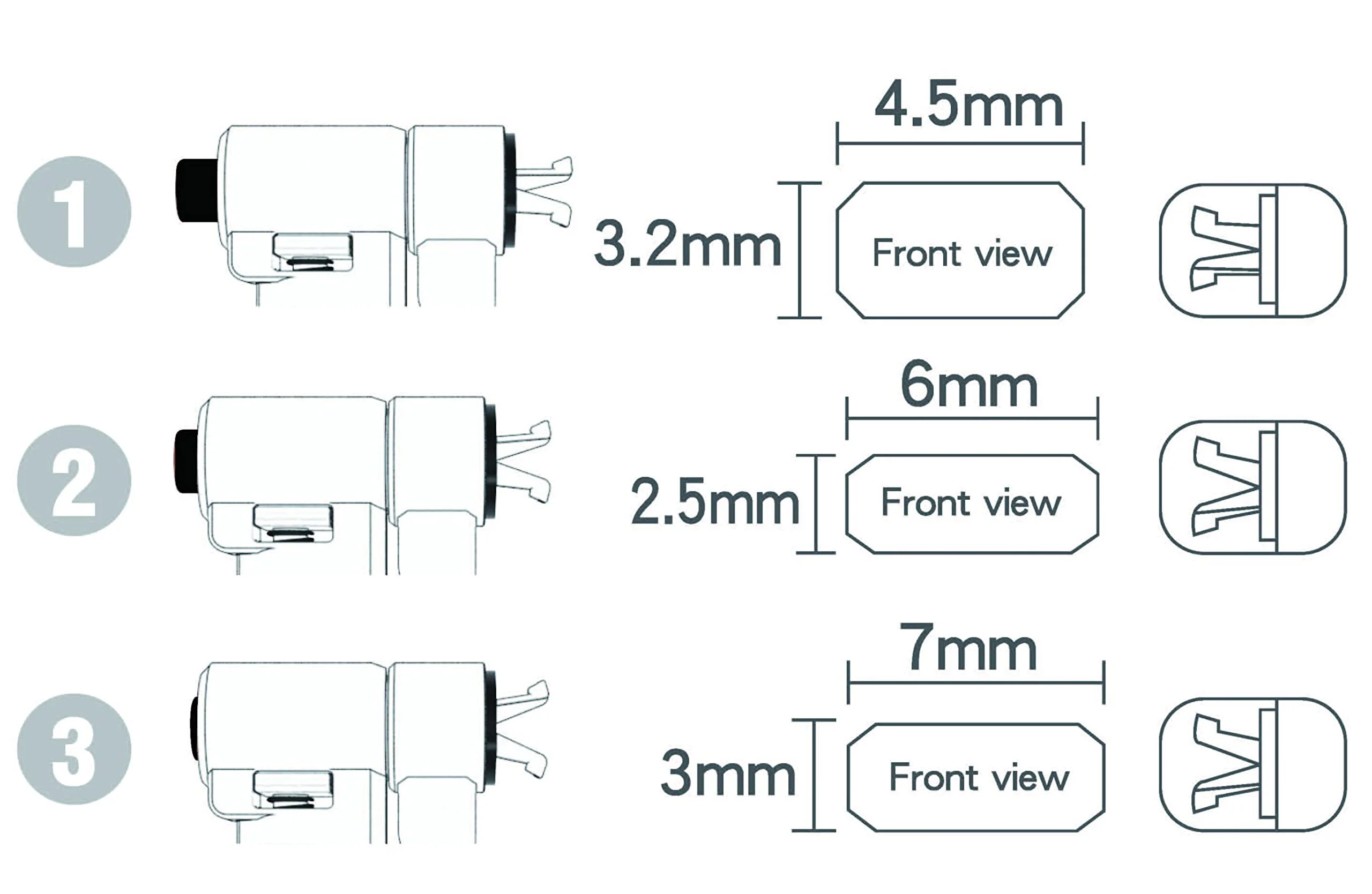 Bosvision Laptop Security Cable Lock, for 3 Security Slots (K Standard, Nano and Wedge) Combination, 6.5 feet (200cm) Ø4.5mm Stainless Steel Cable - Image 4