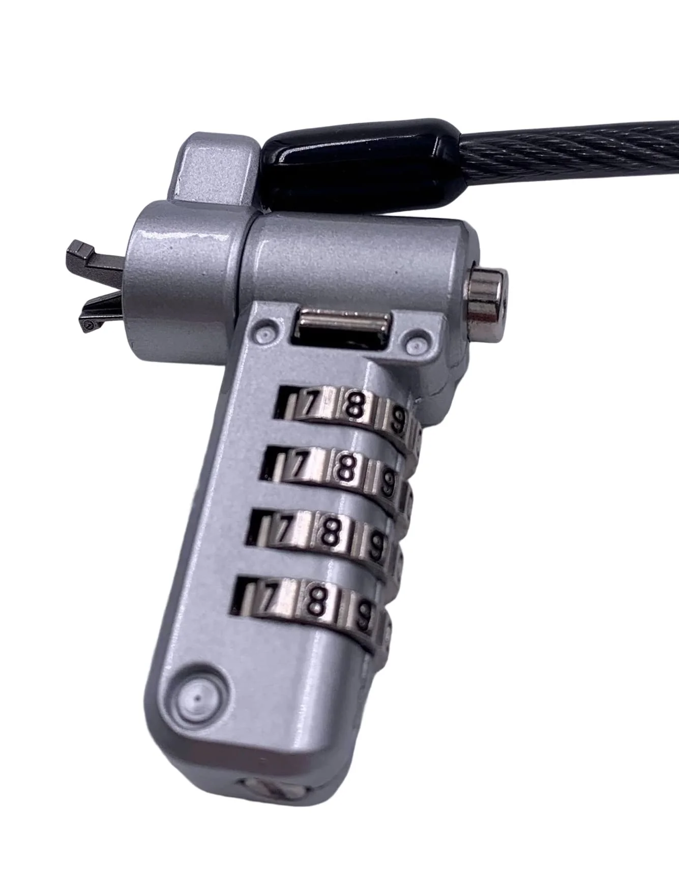 Bosvision Laptop Security Cable Lock, for 3 Security Slots (K Standard, Nano and Wedge) Combination, 6.5 feet (200cm) Ø4.5mm Stainless Steel Cable - Image 7