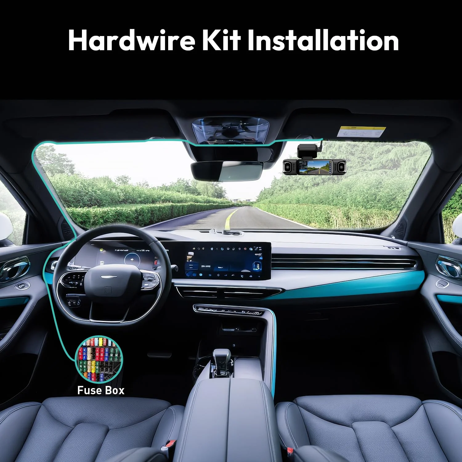 BOTSLAB Type C Hardwire Kit with Fuse Tap, Exclusive for BOTSLAB Dash Cam G980H / G980H Pro / G980H Multi-Channel, Supports Parking Mode, Includes Double-3 Fuses Tap G980H Fuse Tap Hardwire Kit - Image 7