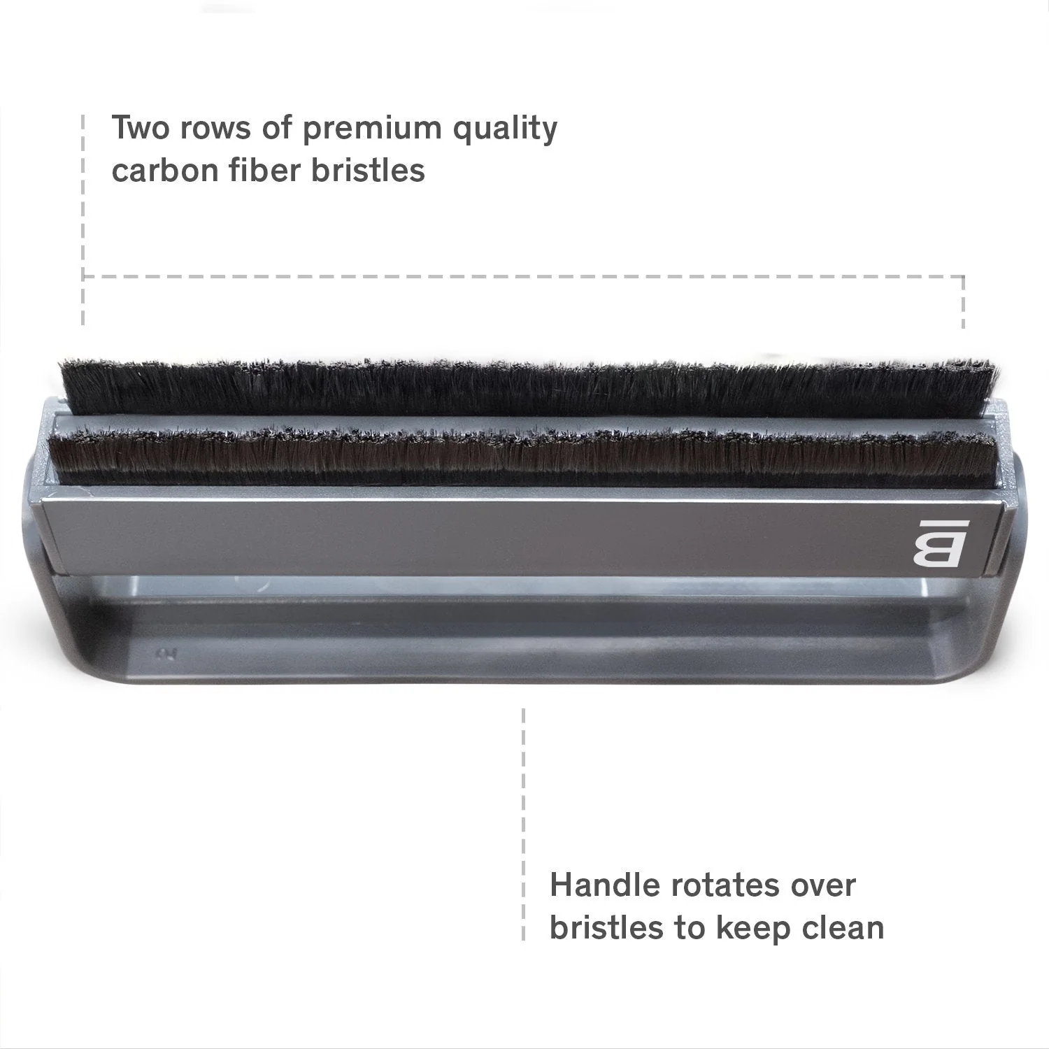 Boundless Audio Record Cleaner Brush - Vinyl Cleaning Carbon Fiber Anti-Static Record Brush - Image 3