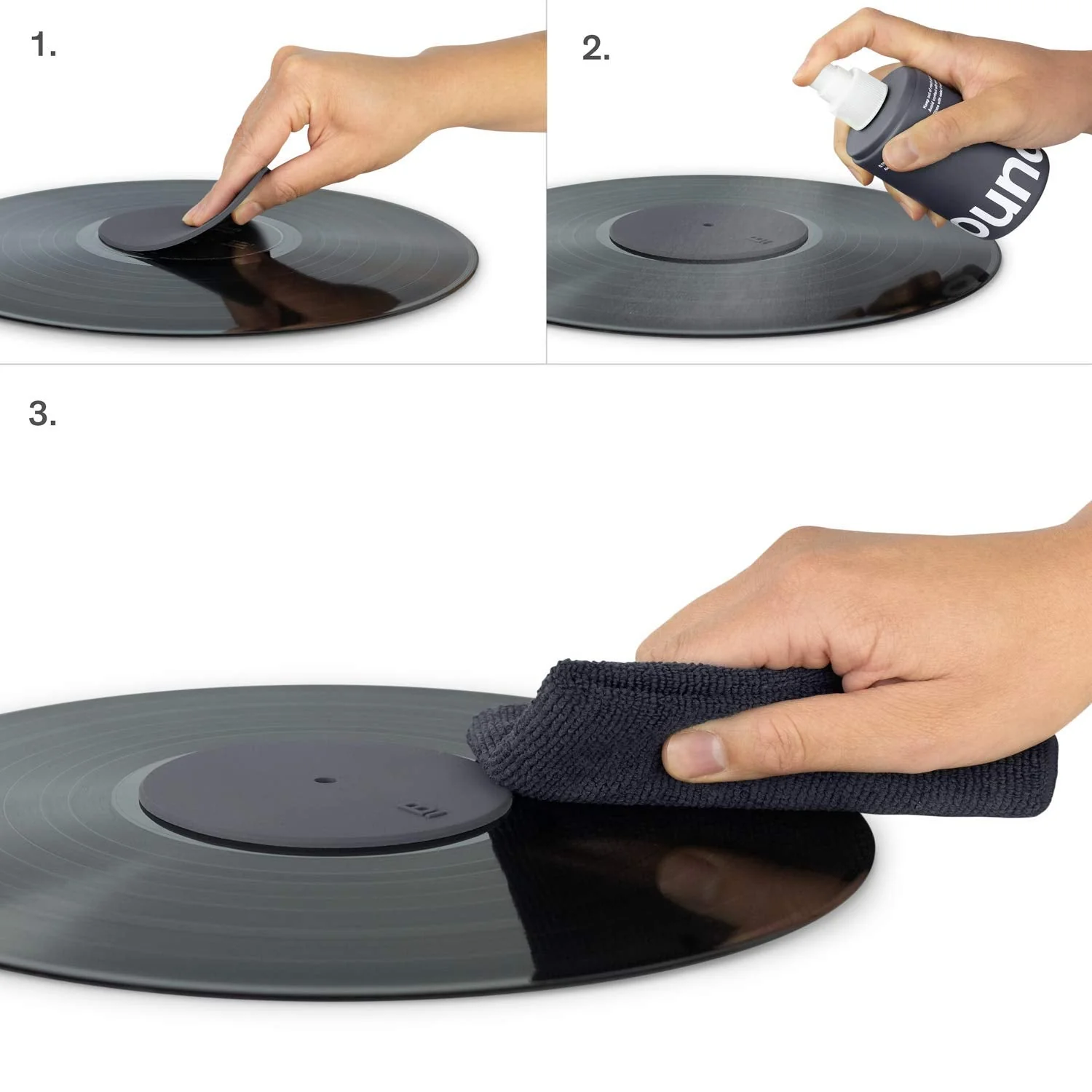 Boundless Audio Record Cleaning Solution - 6.75oz Vinyl Cleaner Fluid, Vinyl Cleaner Cloth & Record Label Protector 6.75 oz - Image 5