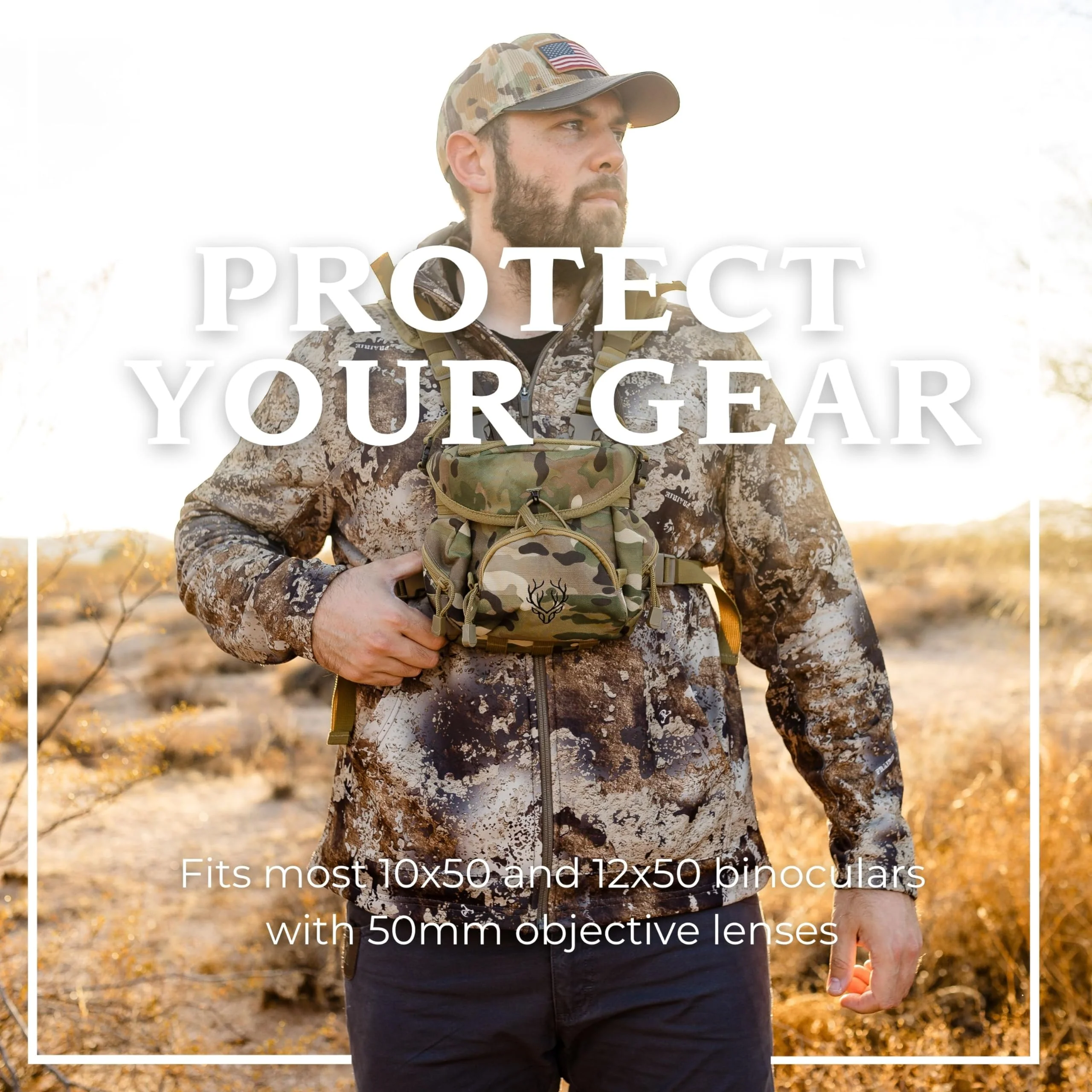 Boundless Performance Binocular Harness Chest Pack - Our Bino harness case is great for hunting, hiking, and shooting Multi - Image 2