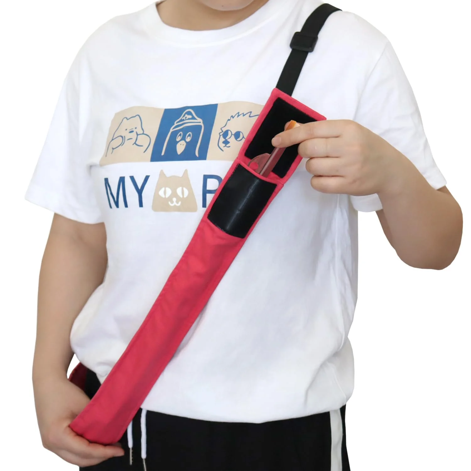 Bow sleeve for string instruments Bag for Violin/Viola/Cello/French Bass Bow Protection Dust Cover 4/4 Full Size With Shoulder Strap - Image 5