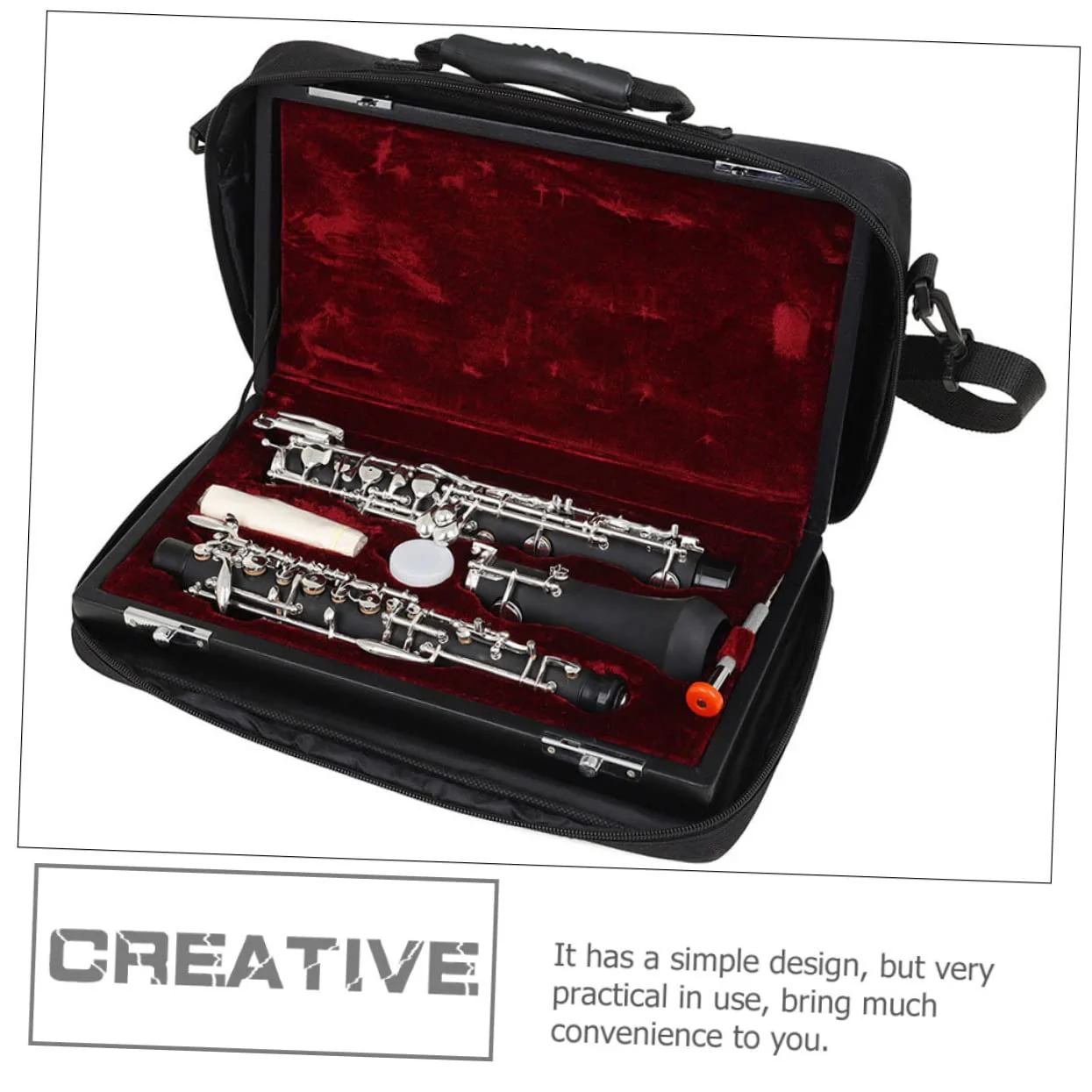 Box Musical Instrument Storage Bag Storage Bag Organizer Saxophone Accessories Bags Organizer Clarinet Carry Bag Bass Clarinet Case Oboe Case Bag Clarinet Holding Bag Clarinet Box - Image 3