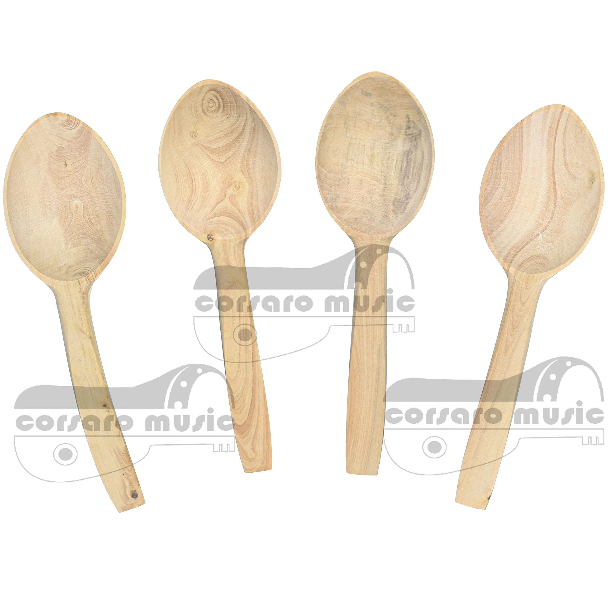 Boxwood Musical Spoons from Turkey (Set of 4) - Image 5