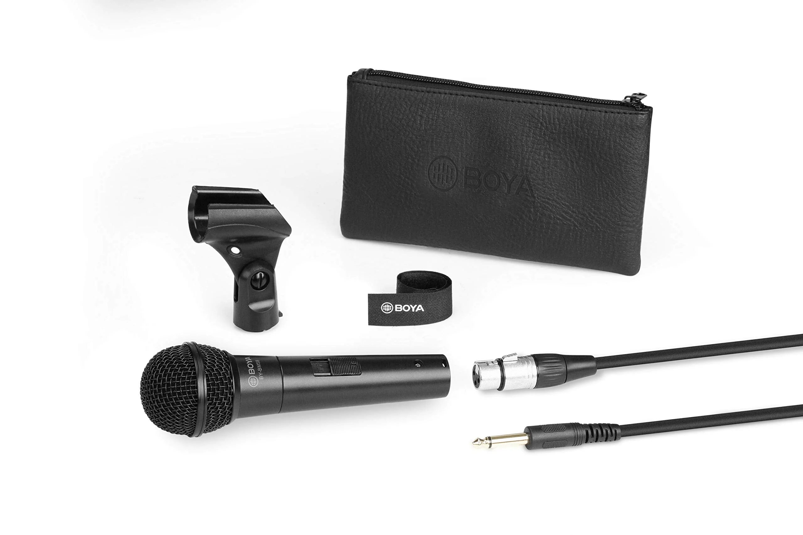 Boya BY-BM58 Handheld Dynamic Vocal Microphone XLR, Black - Image 2