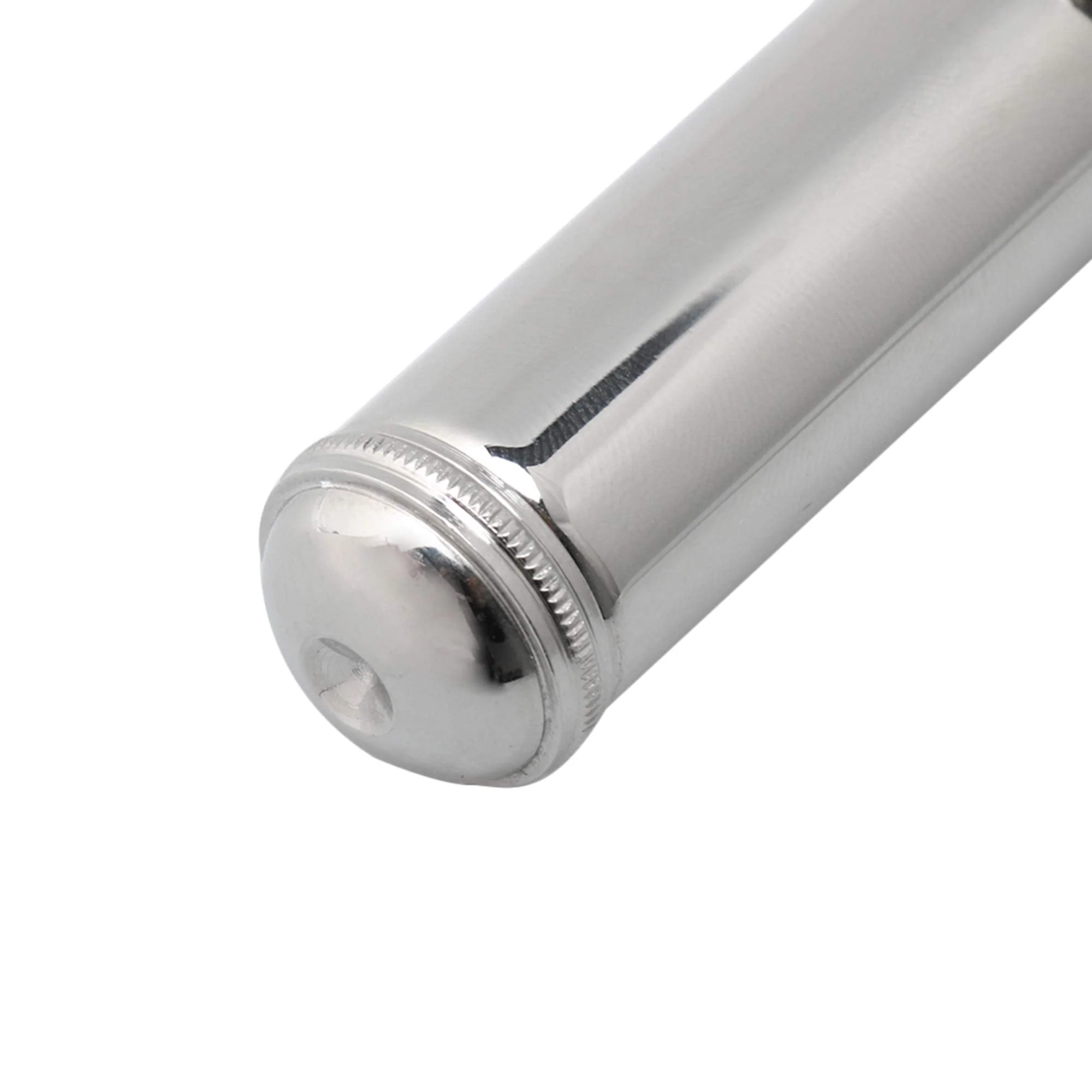 BQLZR 22.6cm Length Flute Head Joint Headjoint Mouthpiece Replacement Woodwind Instrument Accessories Silver Metal - Image 5