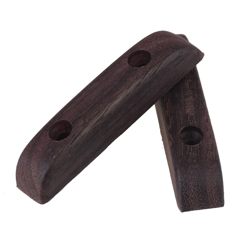 BQLZR 66mm Length Wooden Rosewood Thumb Rest Thumbrest with Mounting Screws for Bass Guitar Pack of 2 - Image 3