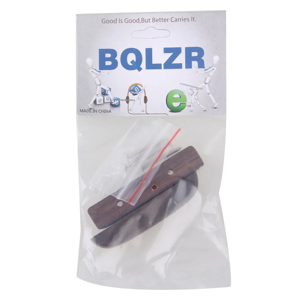 BQLZR 66mm Length Wooden Rosewood Thumb Rest Thumbrest with Mounting Screws for Bass Guitar Pack of 2 - Image 7