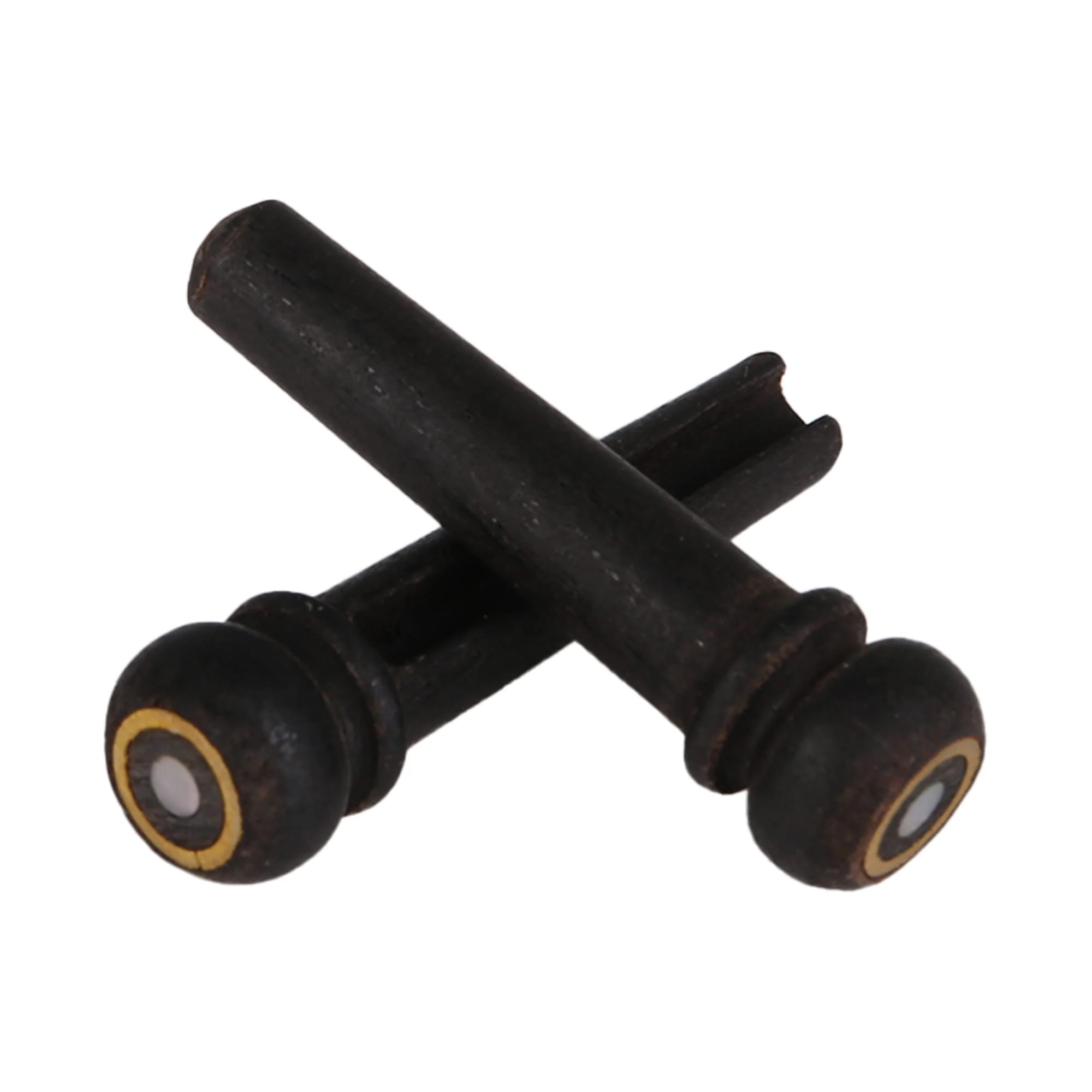 BQLZR Acoustic Guitar Replacement Set Ebony Bridge End Pins Bone Saddle & Nut and Rosewood Bridge Parts - Image 3