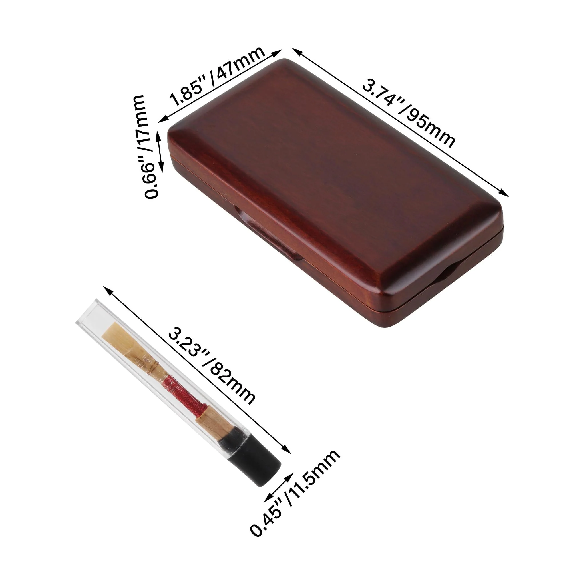 BQLZR Bamboo Oboe Reeds Replacement with Wooden Storage Box for Instrument Pack of 3 - Image 5