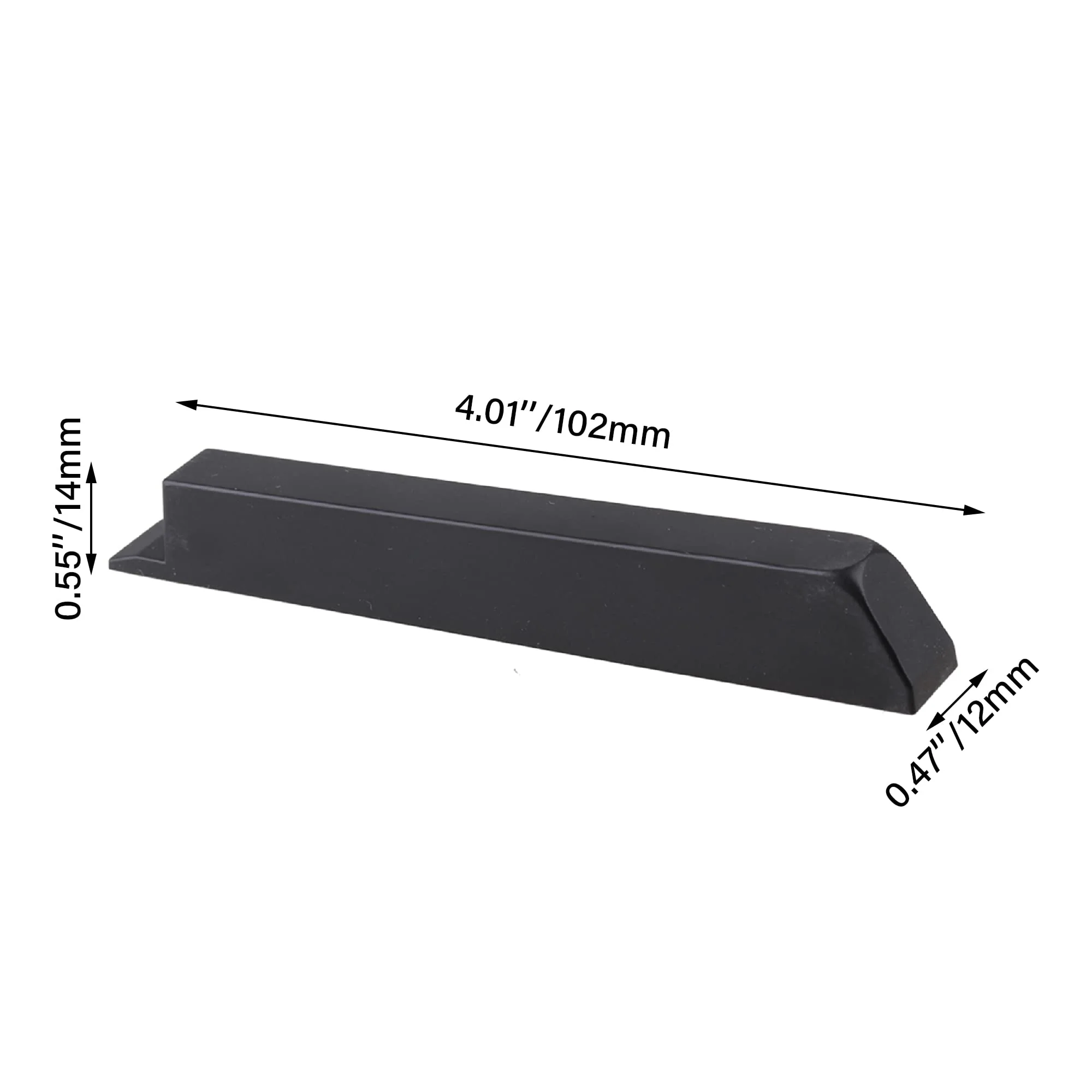 BQLZR Black Antique PVC Piano Keytops Piano Keys Flats Repair Replacement Parts Pack of 36 - Image 2