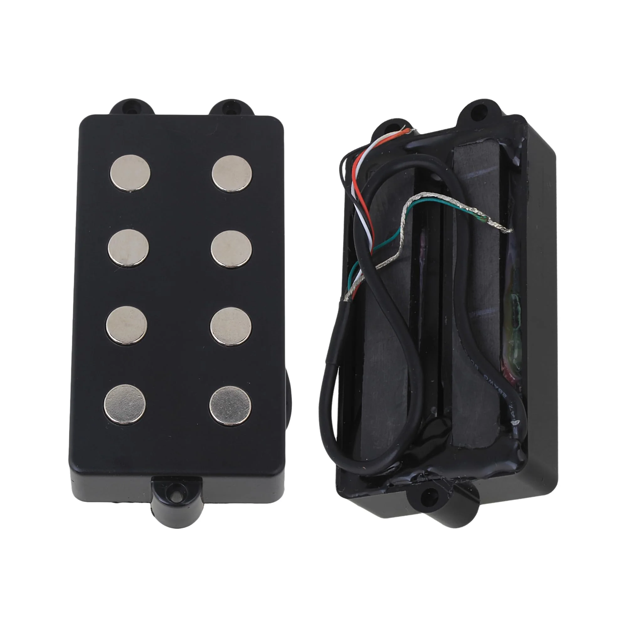 BQLZR Noiseless Good Balance 4 String Bass Pickup with 4 Color-Coded Conductors,Respond Well to Both Tonal and Volume Input - Image 2