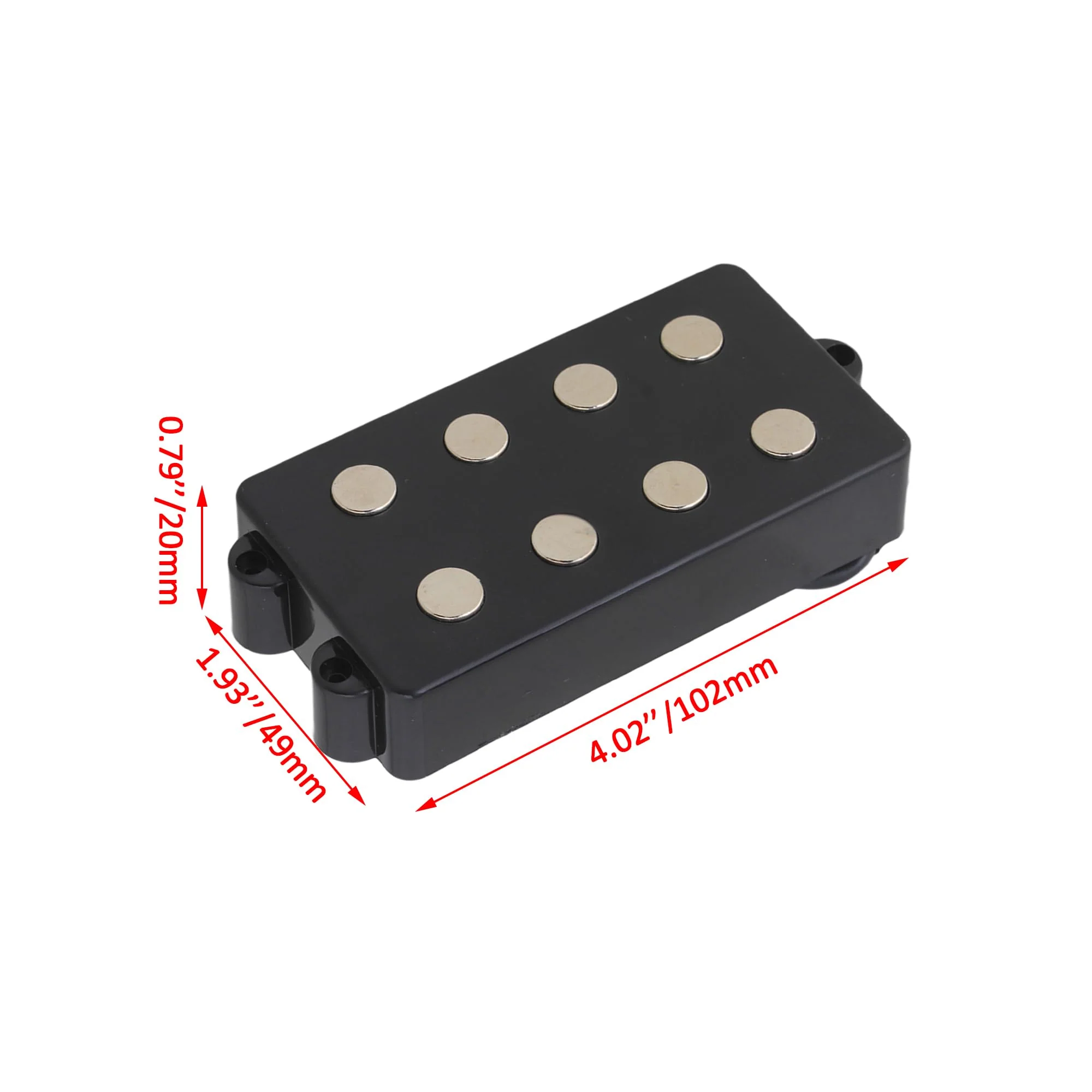 BQLZR Noiseless Good Balance 4 String Bass Pickup with 4 Color-Coded Conductors,Respond Well to Both Tonal and Volume Input - Image 3