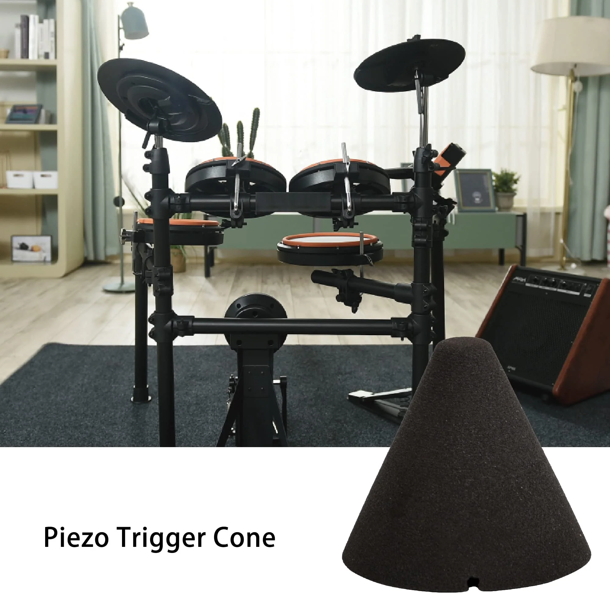 BQLZR Piezo Trigger Cone for Electronic Drum Percussion Parts 1.38x1.46inch Pack of 5 - Image 3