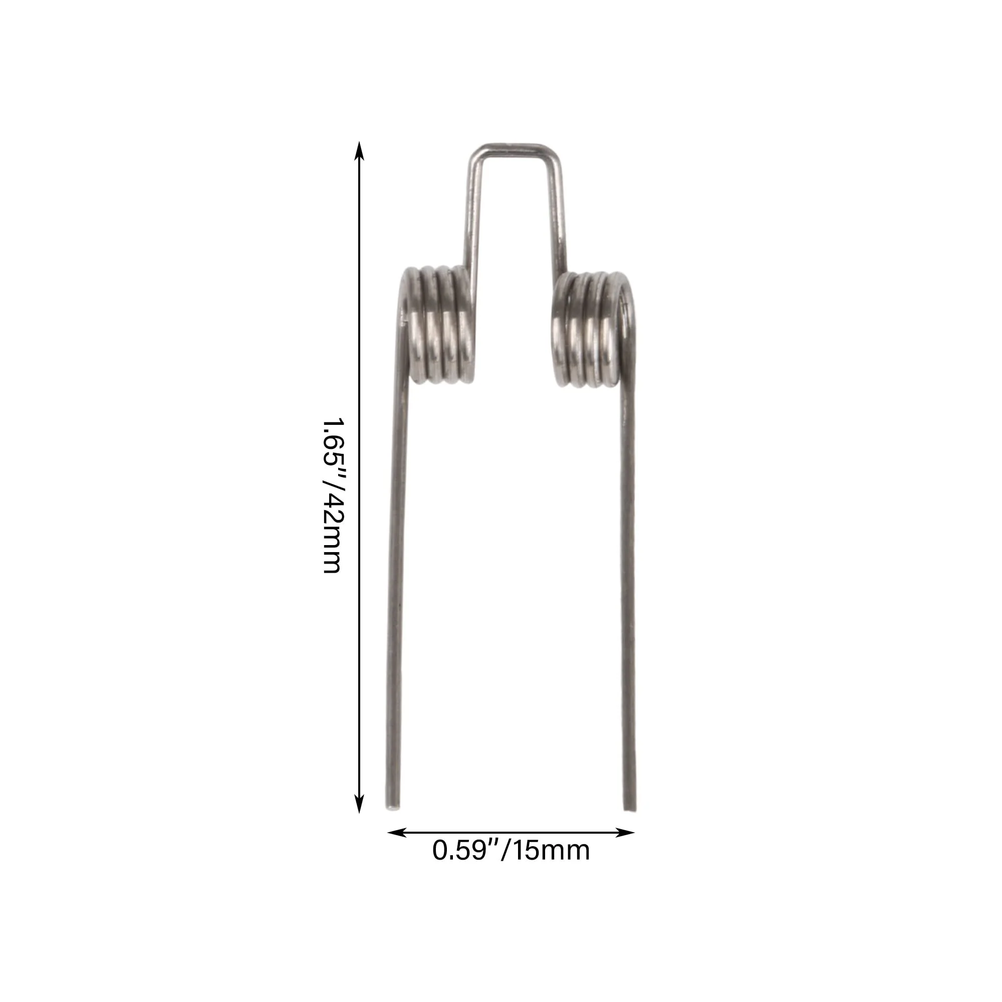 BQLZR Trombone Replacement Water Key Spit Valve Spring Metal Silver for Alto Pack of 5 - Image 4