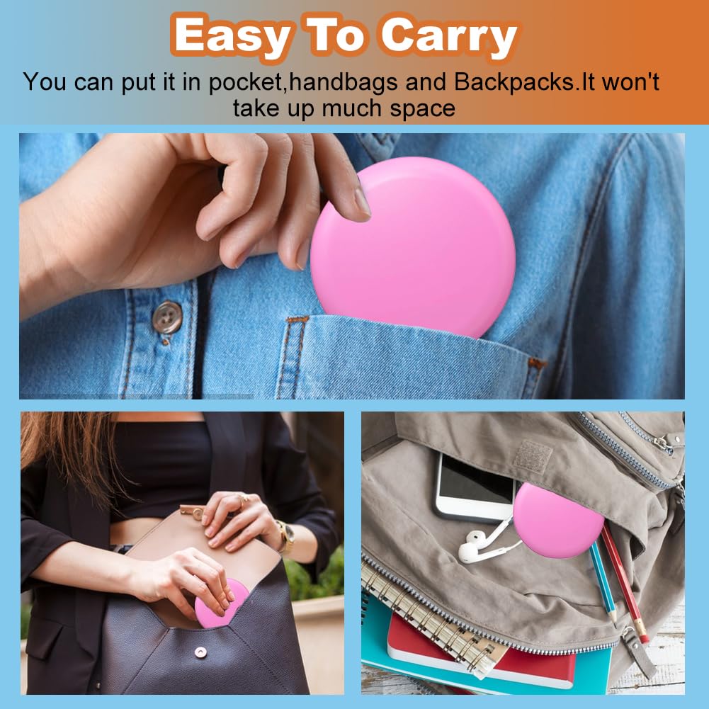 Braces Box, Portable Tooth Splint Box with Mirror, Empty Orthodontic Teeth Holder Box for Holder and Mouth Guard with Tool for Removing Aligners (Pink) Pink - Image 4