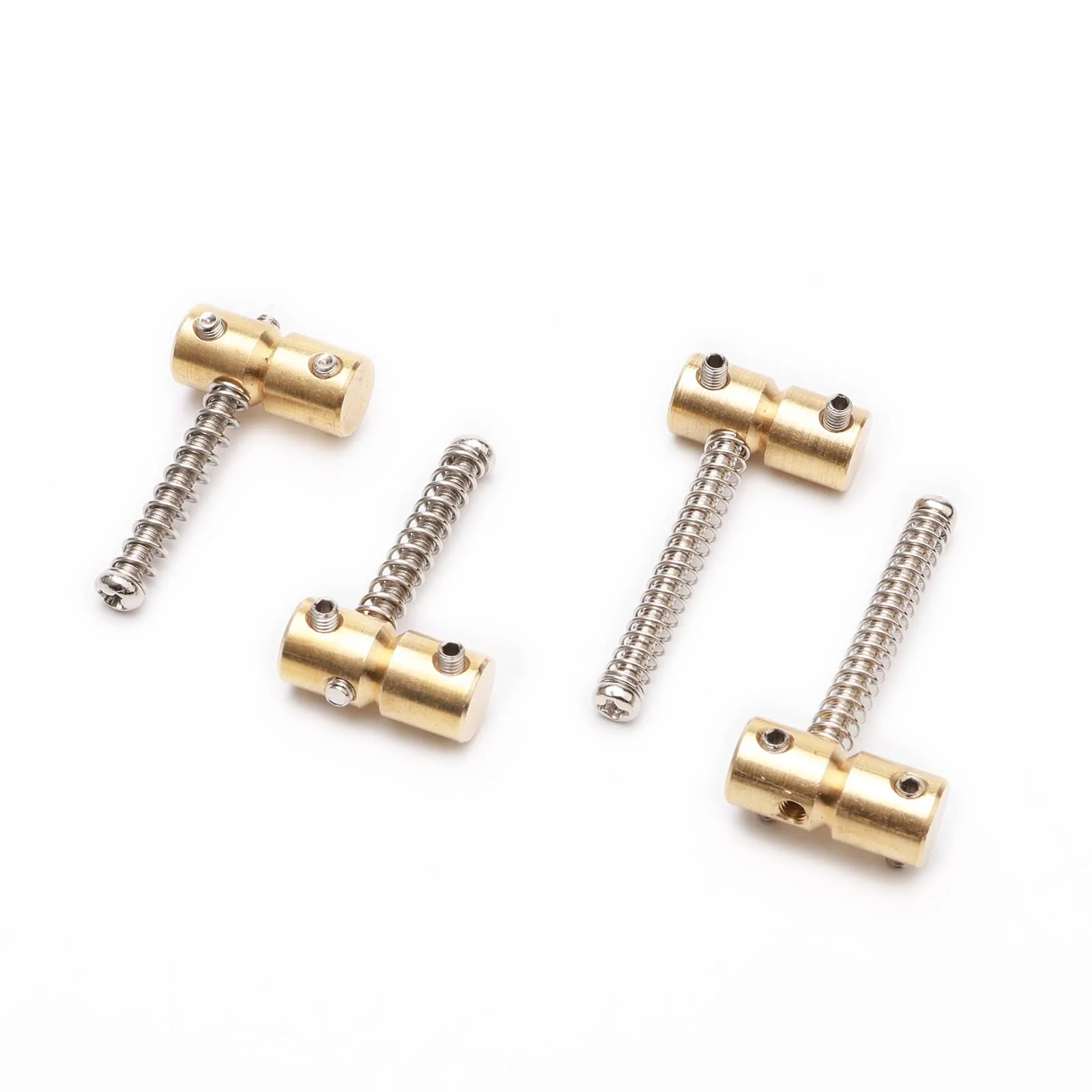 Brass Bass Bridge Saddles for 4 String PB Precision Bass JB Jazz Bass Guitar Vintage Electric Guitar Replacement(4 Pack, Golden) - Image 6