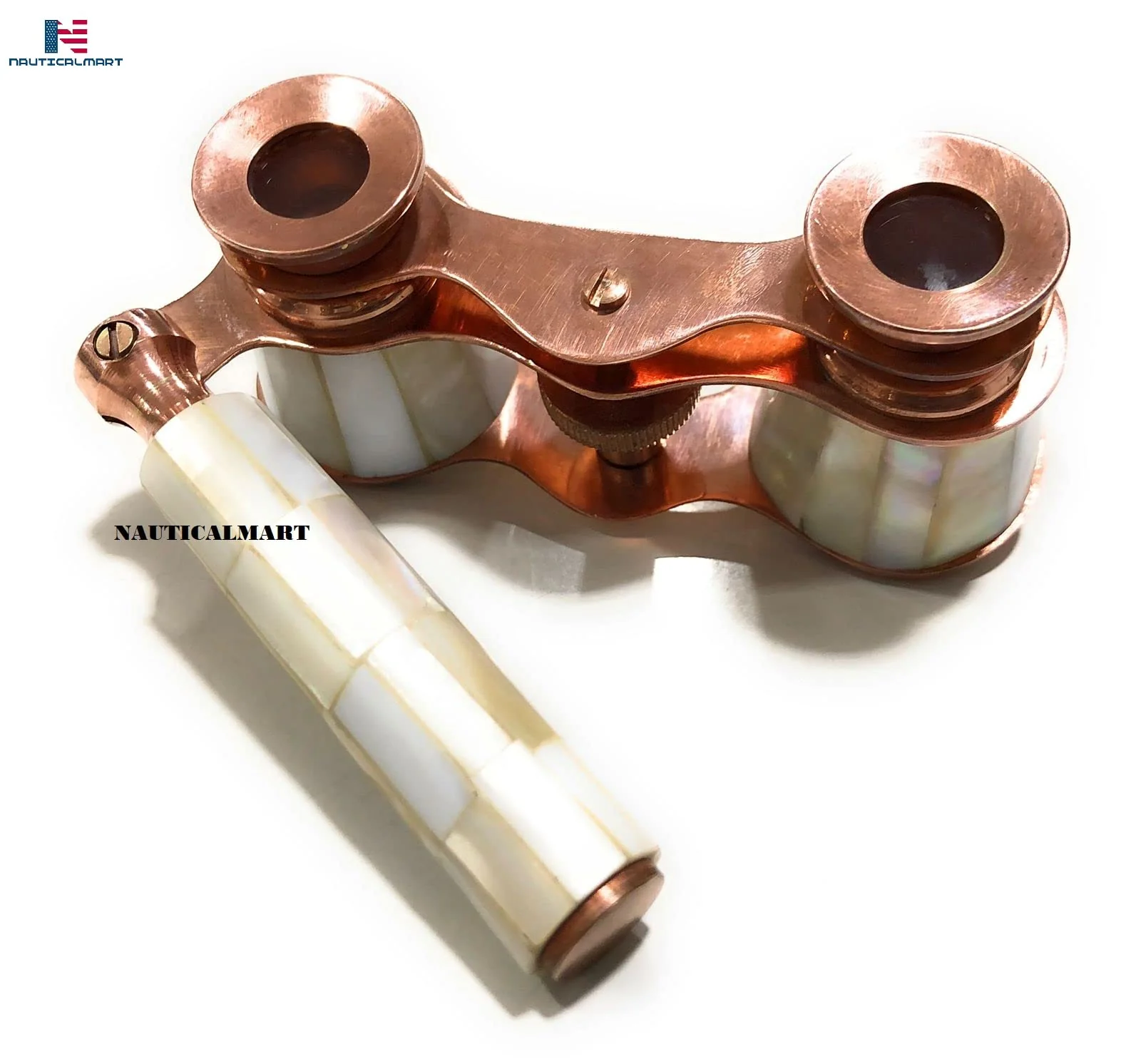 Brass Binocular Mother of Pearl - Antique Opera Binocular by NauticalMart Vintage Marine Spyglass Collectible Binocular Sailor Instrument for Bird Watching Camping - Image 5