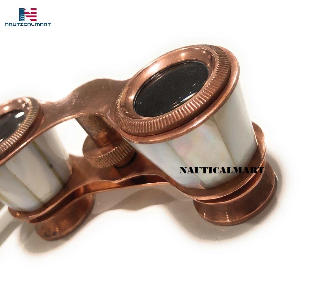 Brass Binocular Mother of Pearl - Antique Opera Binocular by NauticalMart Vintage Marine Spyglass Collectible Binocular Sailor Instrument for Bird Watching Camping - Image 6