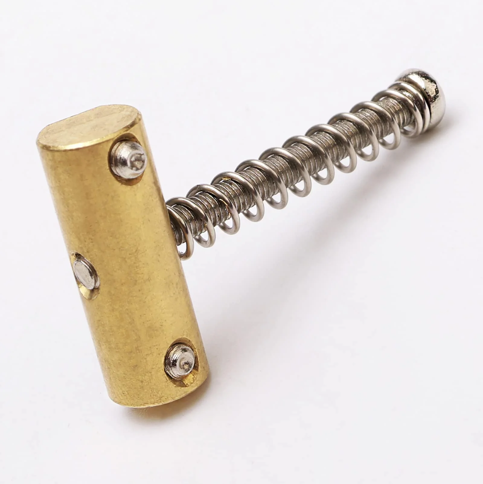 Brass Bridge Saddles Replacement for Tele Bass Electric Guitar (3 Pack, Golden with Wrench) - Image 7