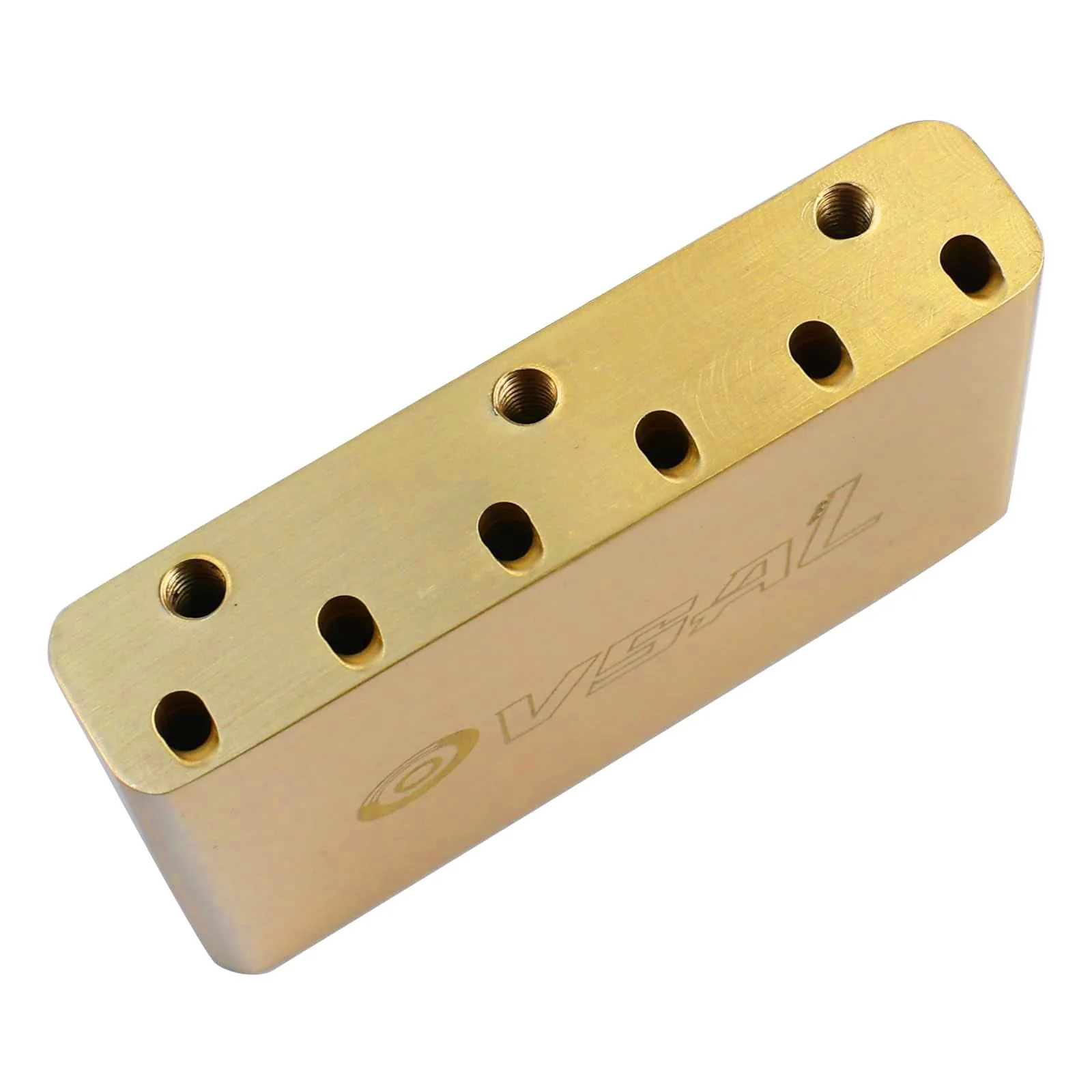 Brass Electric Guitar Bridge Block 10.8mm Tremolo Bridge Block Compatible with Start ST 6-string Electric Guitar Replacement Parts（64mm×40mm×14mm） 10.8 Brass Style A - Image 3