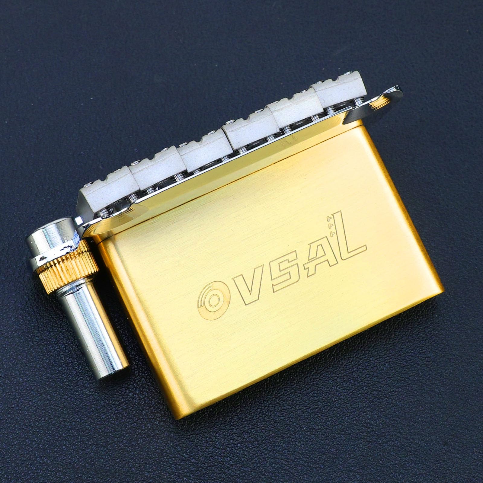 Brass Electric Guitar Bridge Block 10.8mm Tremolo Bridge Block Compatible with Start ST 6-string Electric Guitar Replacement Parts（64mm×40mm×14mm） 10.8 Brass Style A - Image 5