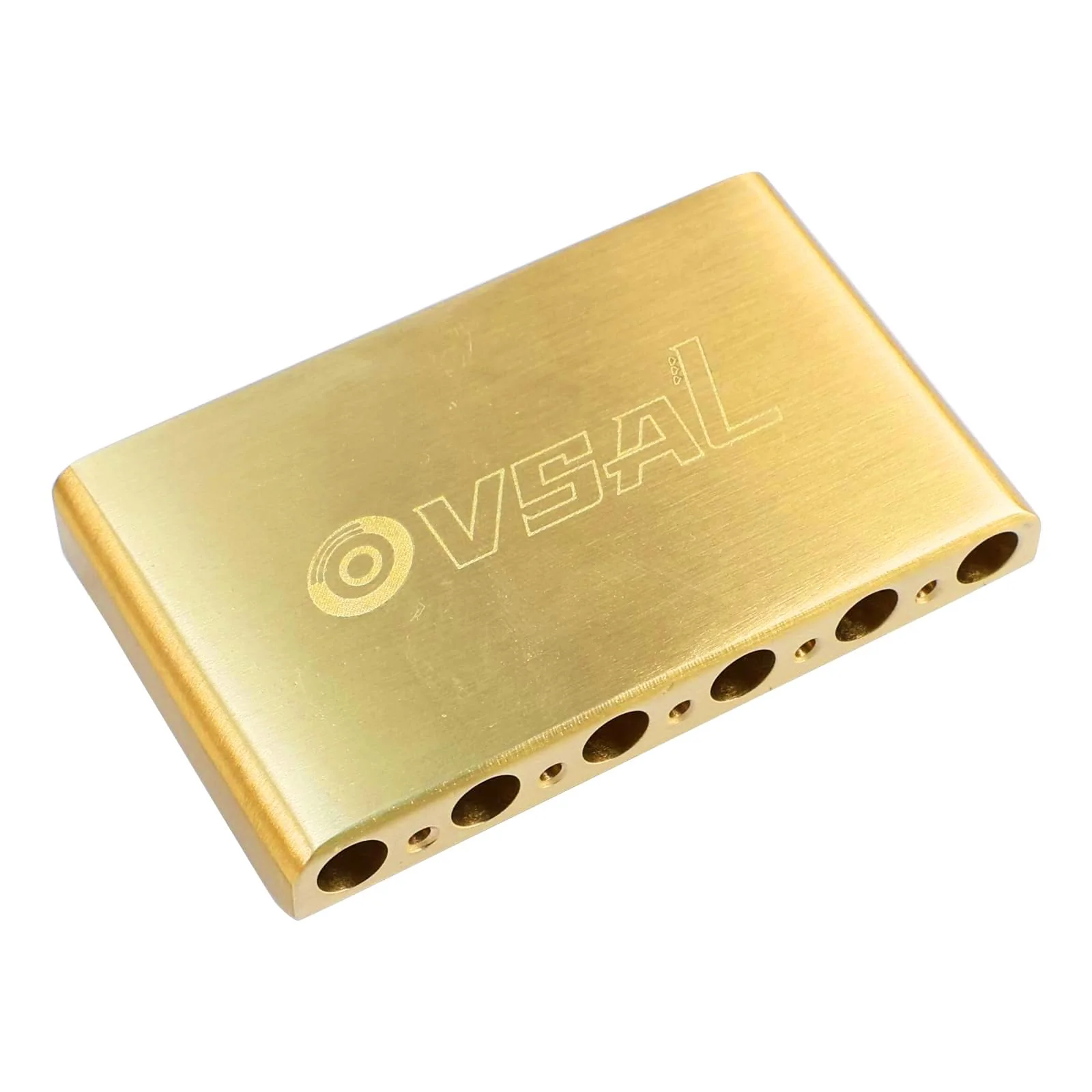 Brass Electric Guitar Bridge Block 10.8mm Tremolo Bridge Block Compatible with Start ST 6-string Electric Guitar Replacement Parts（64mm×40mm×14mm） 10.8 Brass Style A - Image 7