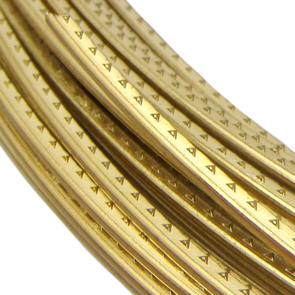 Brass Guitar Fret Wire Medium 2.0mm Guitar Fingerboard Fretwire for Acoustic Guitars Accessory 6.5 feet (Brass Material) Brass Material - Image 2