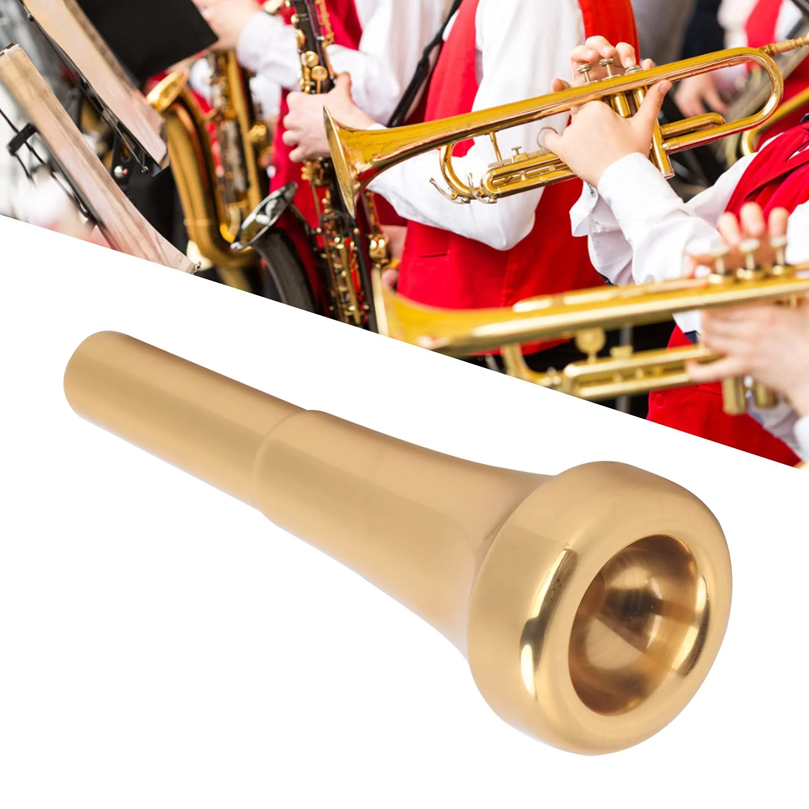 Brass Trumpet Mouthpiece (3C 5C 7C) - Superior Sound Quality Professional Musical Instrument Accessory for Beginner & Pro Players - Image 2