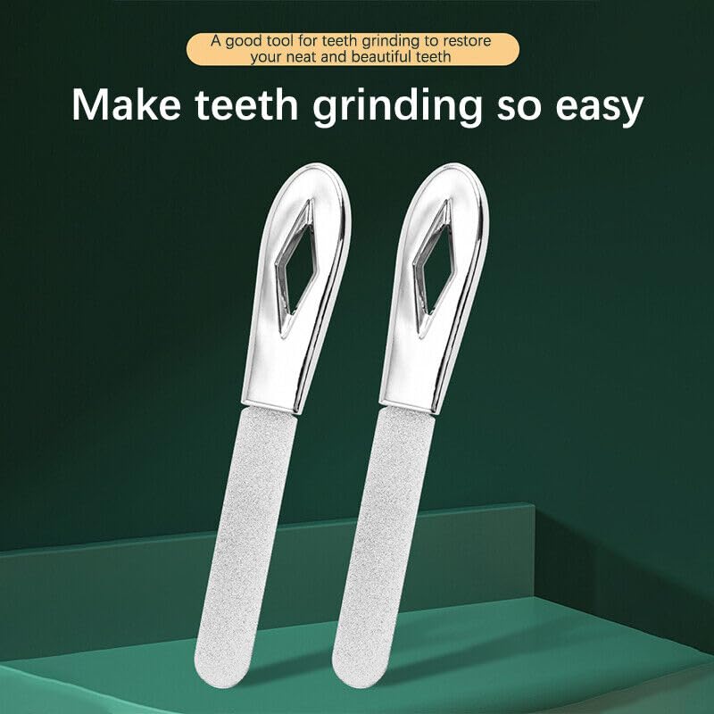 BRAVECOW Molar Tooth Grinding Tool, Grinding and Grinding Tool for Adults, Correction Stainless Steel Tooth File Teeth Grinding Tools Wisdom Tooth Sandpaper Stick - Image 5