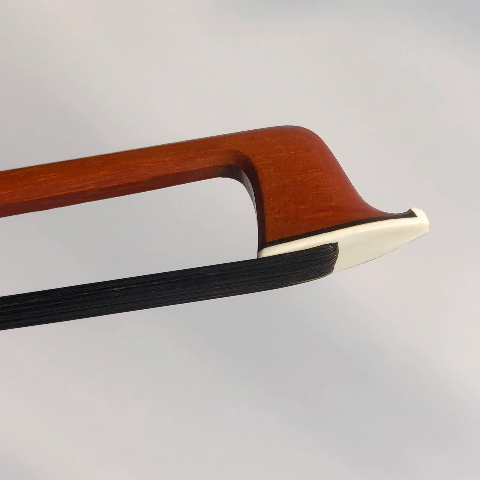 Brazilwood Ebony Violin Bow 3/4 with Natural Horsehair (Black Horse Hair Violin Bow 3/4) Black Horse Hair Violin Bow 3/4 - Image 5