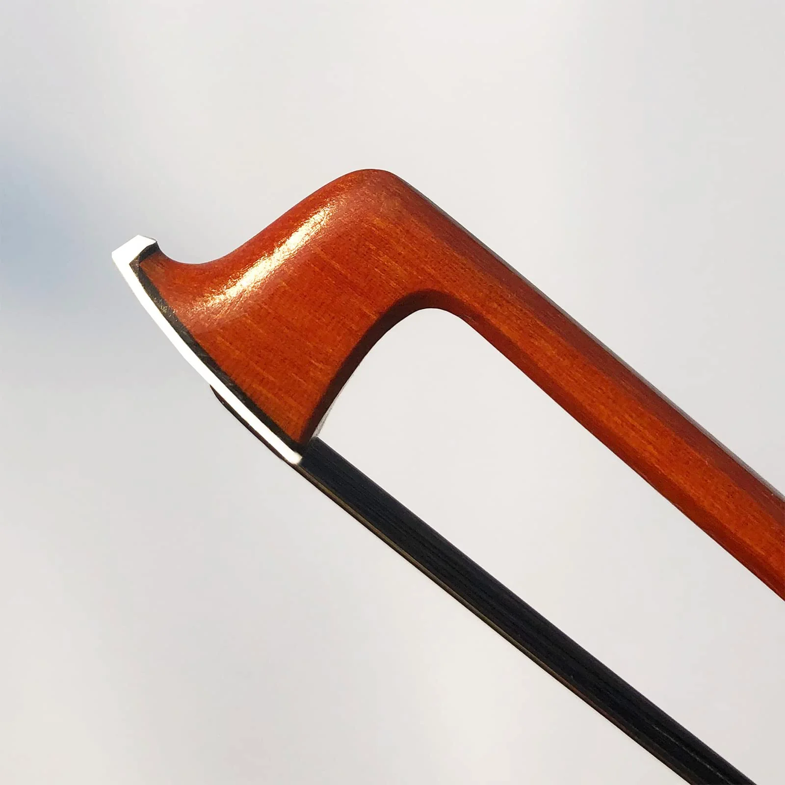 Brazilwood Ebony Violin Bow 3/4 with Natural Horsehair (Black Horse Hair Violin Bow 3/4) Black Horse Hair Violin Bow 3/4 - Image 6