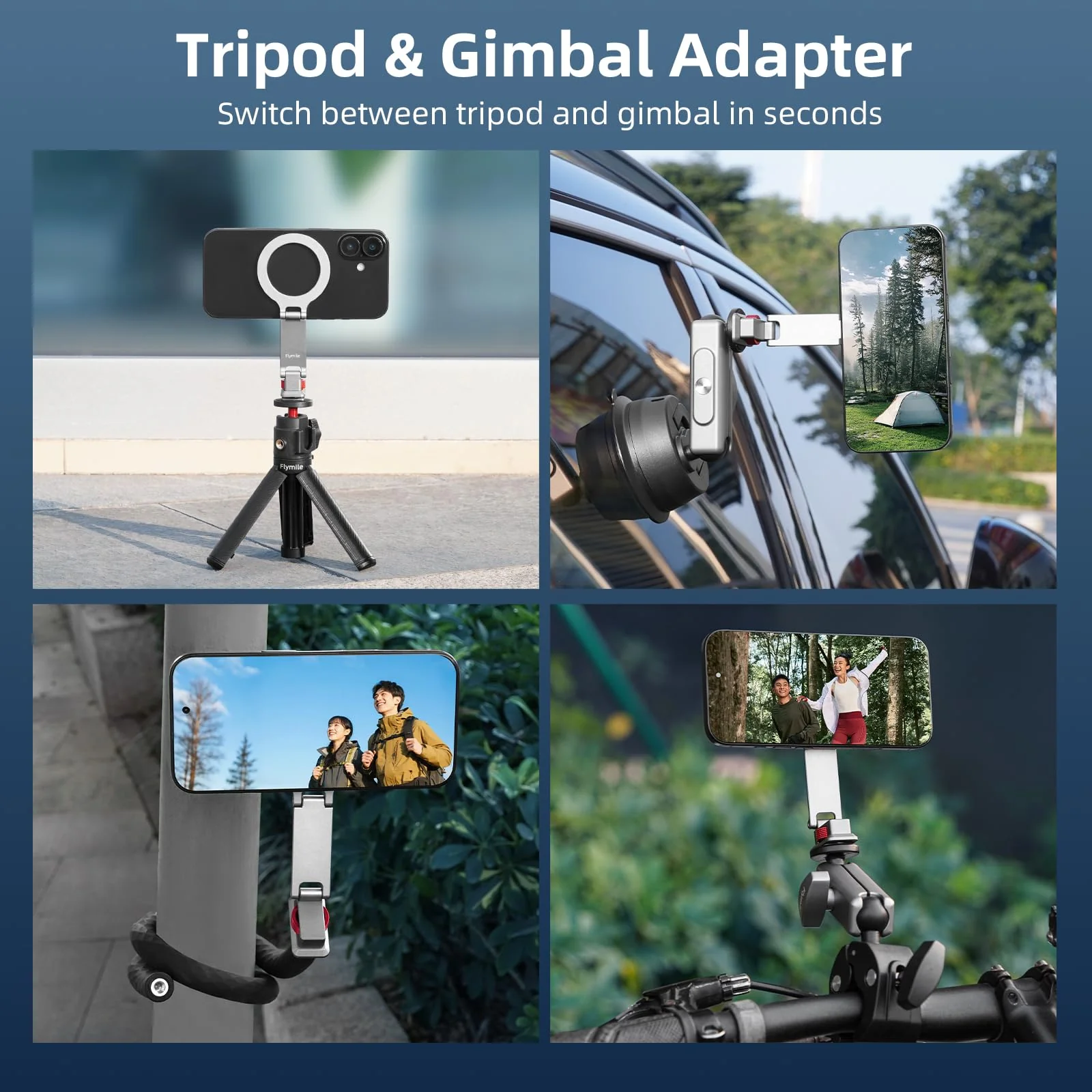 BRDRC Cold Shoe Phone Mount with Arca Port, Tripod Mount for MagSafe Magnetic Hot Shoe Adapter with 1/4" Screw Hole for DJI Ronin Samsung Canon Nikon DSLR Photography Accessories - Image 5