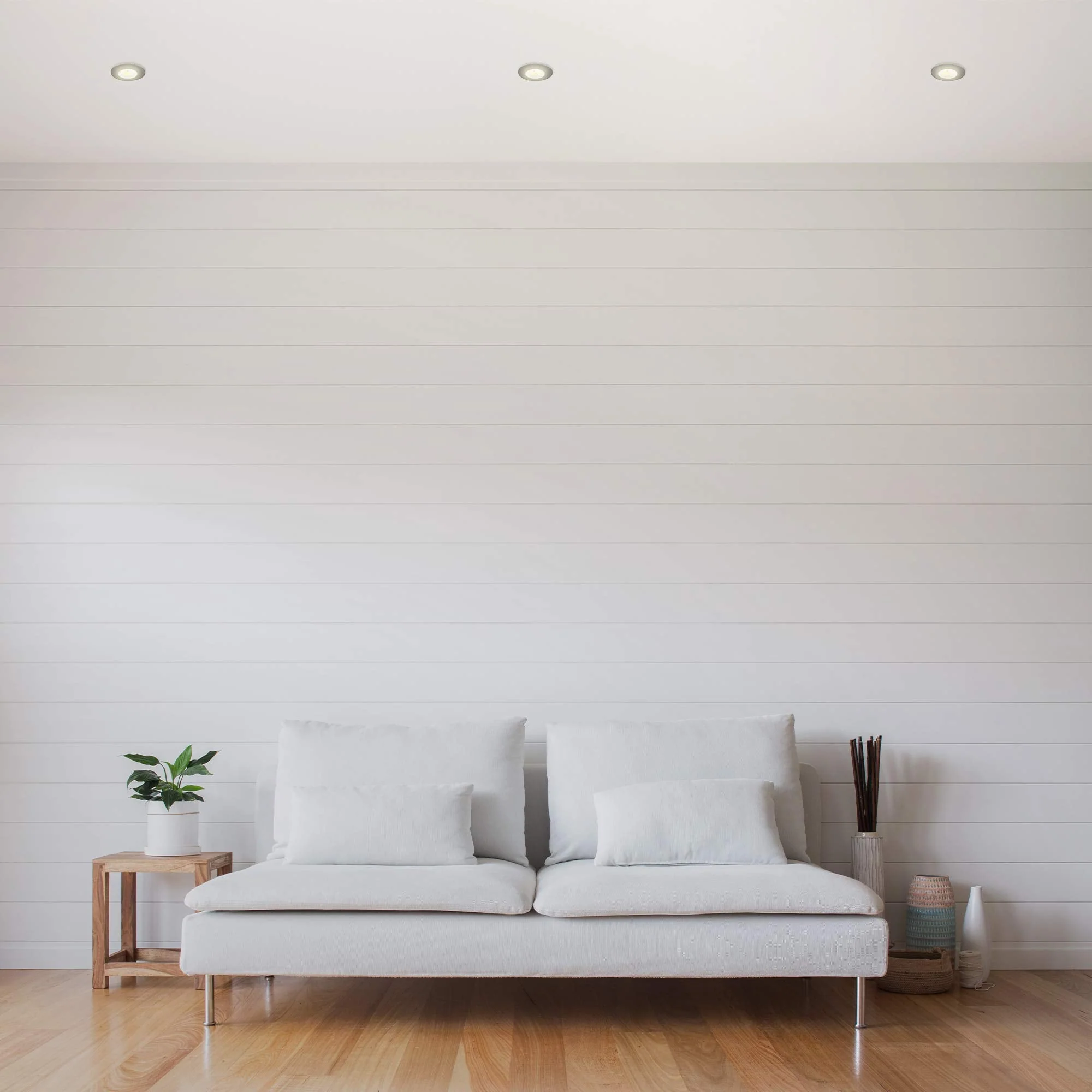 Briloner LED, Small mounting Depth, 230V, Set of 3, Ceiling Light, Downlight, Bathroom recessed lamp, Integrated, 5 W, Satin Nickel Matt-nickel - Image 3