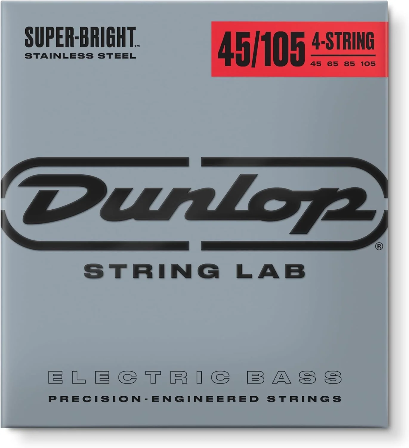 Briskdrop Dunlop DBSBS45105 Super Bright Bass Strings, Stainless Steel, Medium, 045-.105, 4 Strings/Set (2 Pack) - Image 2